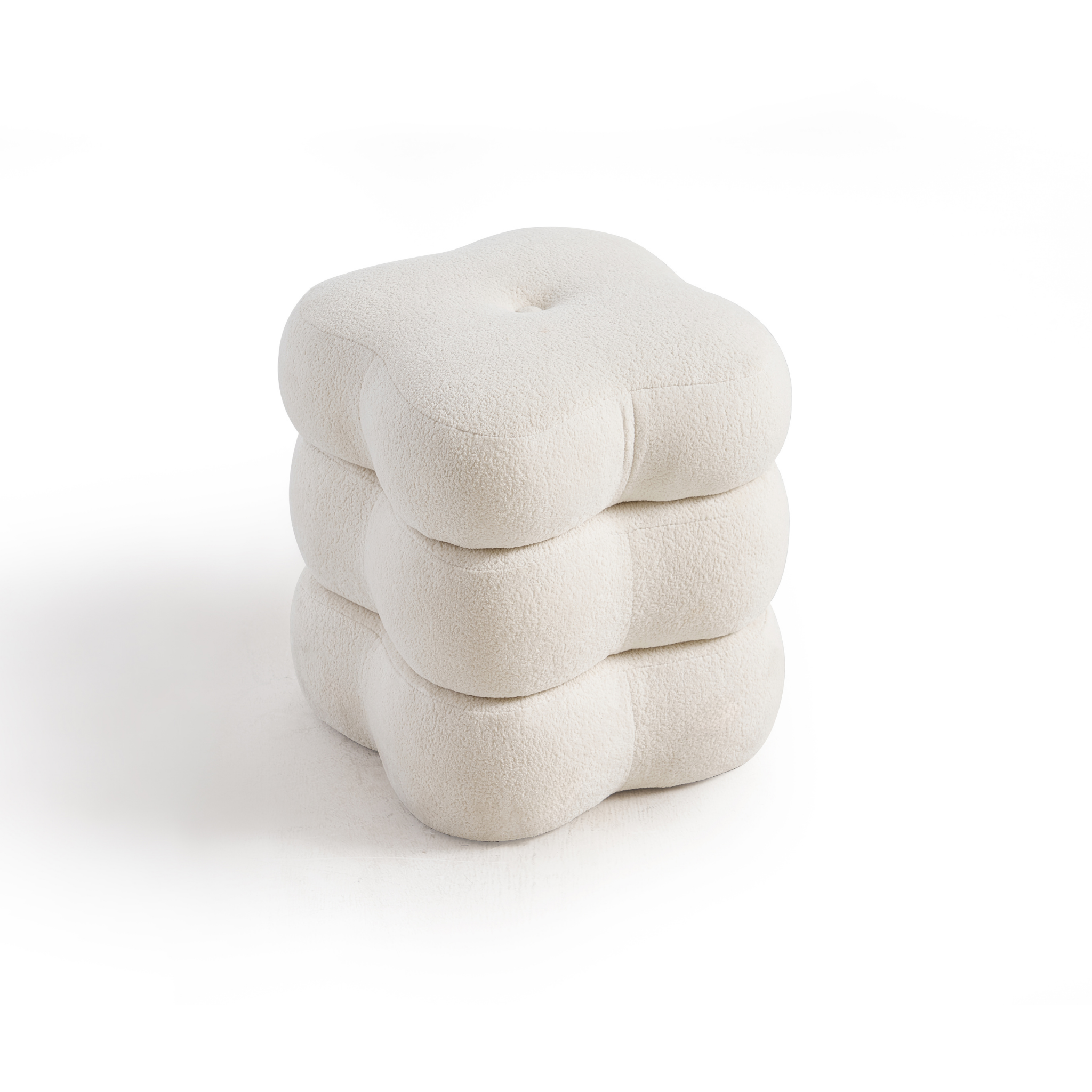 Linspire Bloom Sherpa Swivel Stool