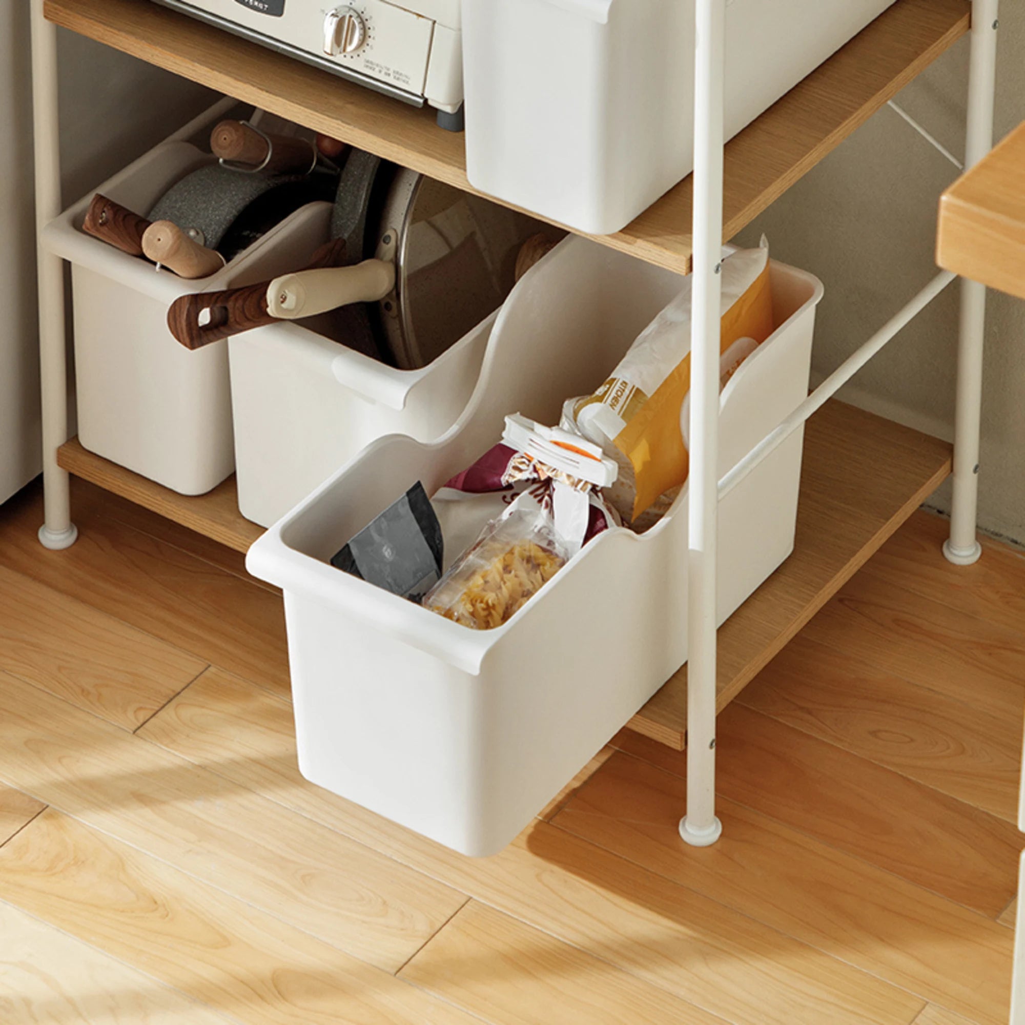 ZenLife Glen Kitchen Storage Box, Large, 19.2x40x23.2cm