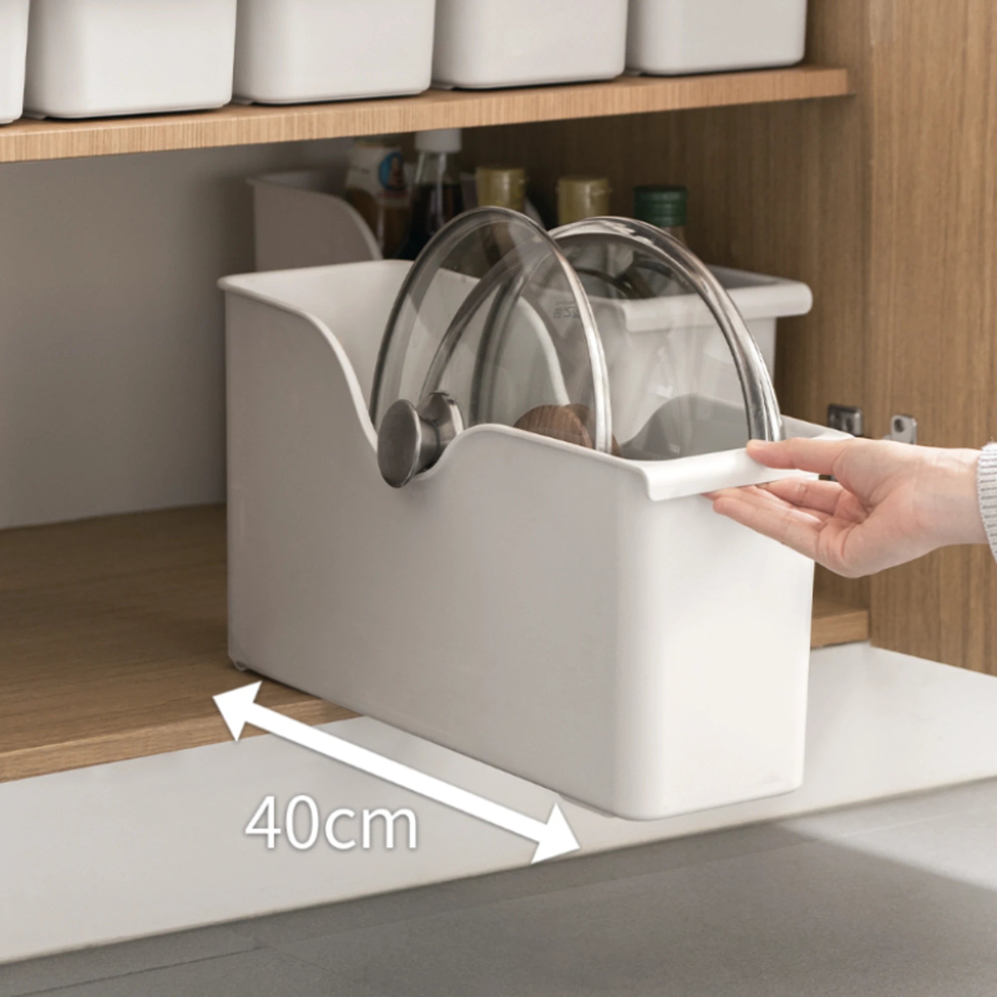 ZenLife Glen Kitchen Storage Box, Medium, 14.7x40.8x23.2cm