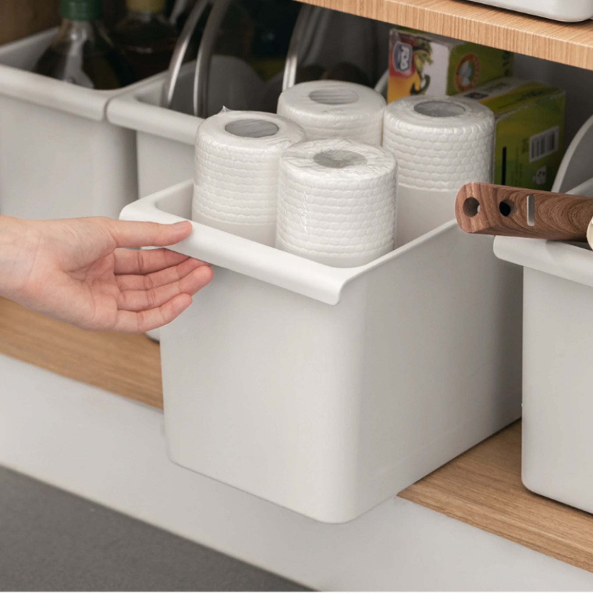 ZenLife Glen Kitchen Storage Box, Medium, 14.7x40.8x23.2cm