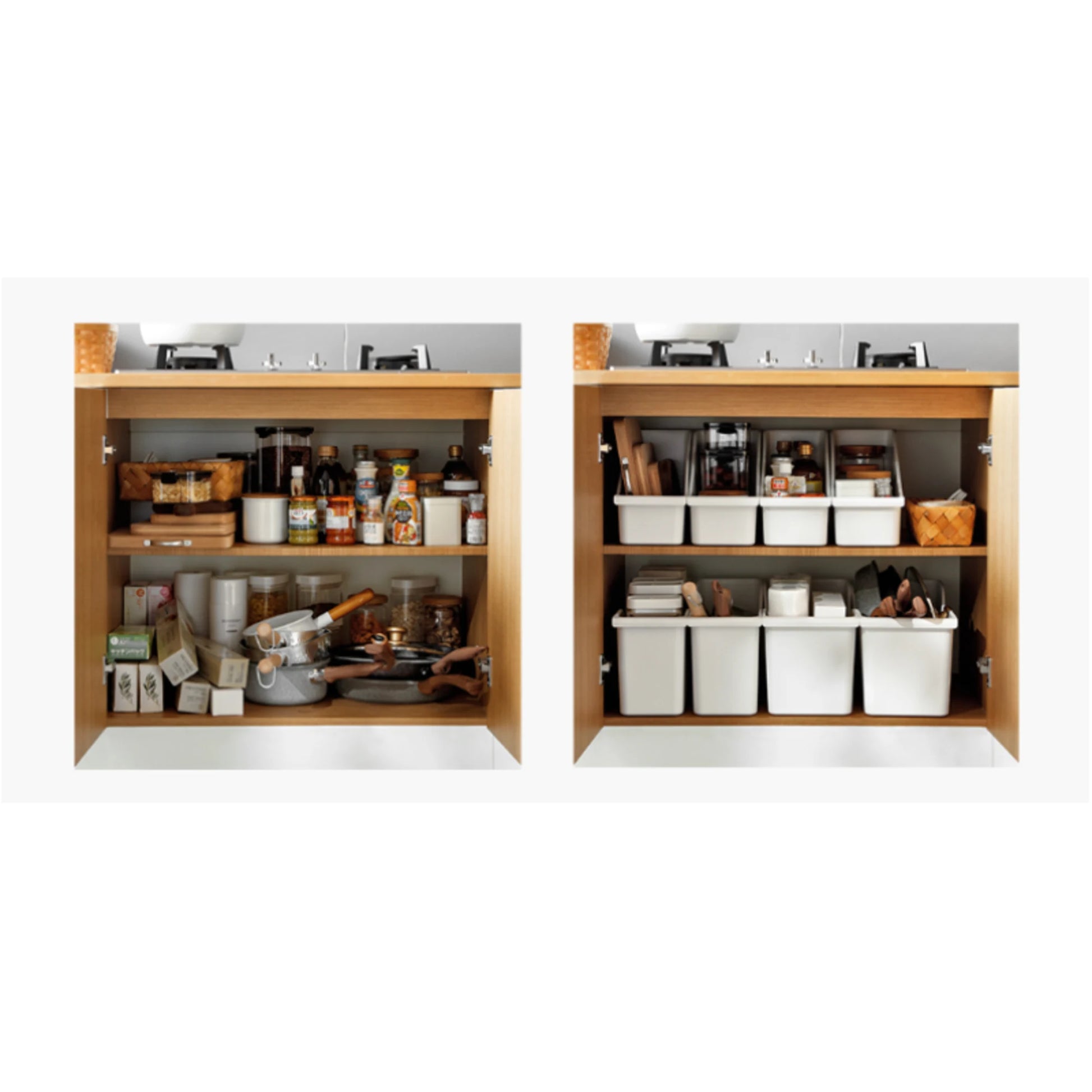 ZenLife Glen Kitchen Storage Box, Medium, 14.7x40.8x23.2cm