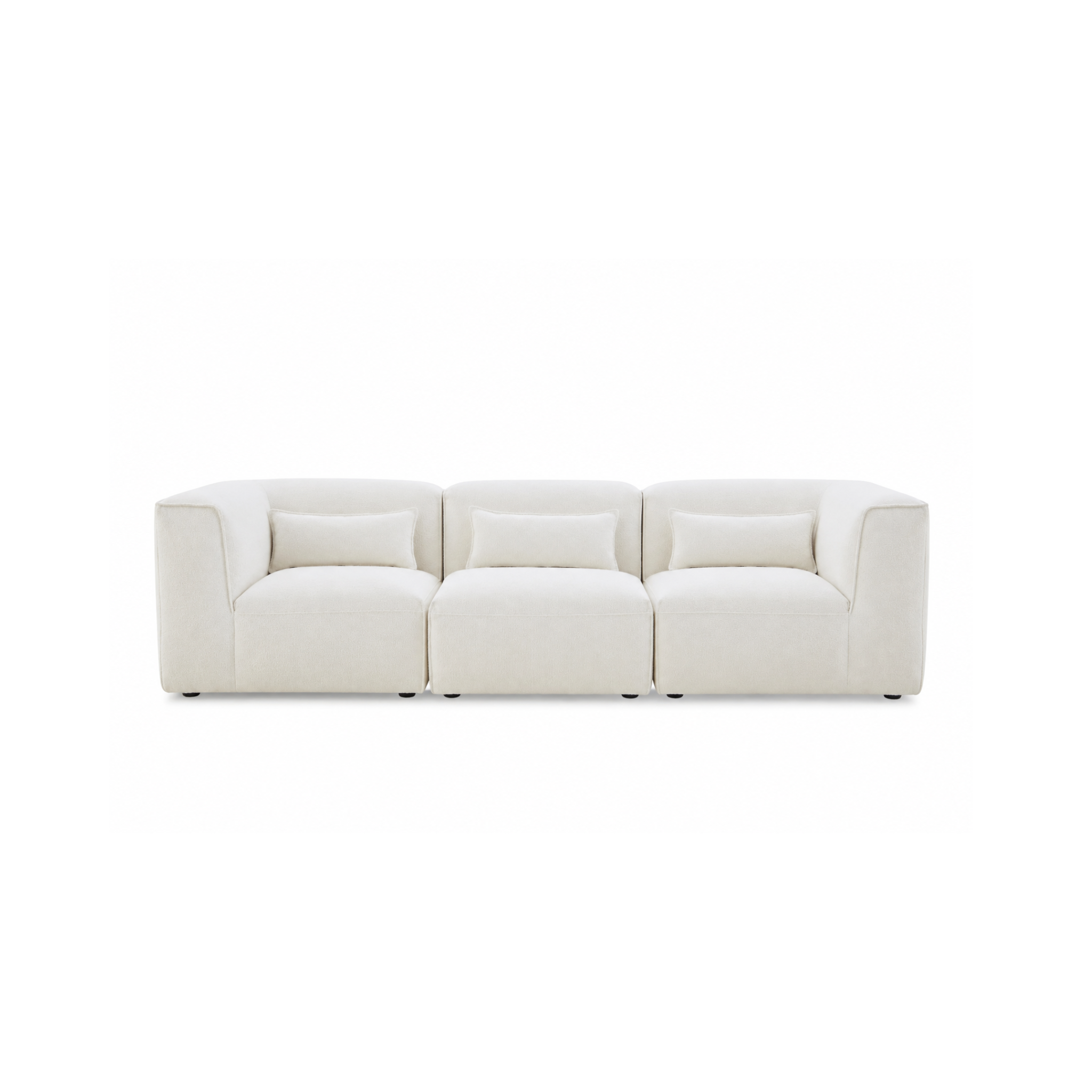 MODE Bravo 3.5-Seater Modular Sofa, Boucle, Creamy White