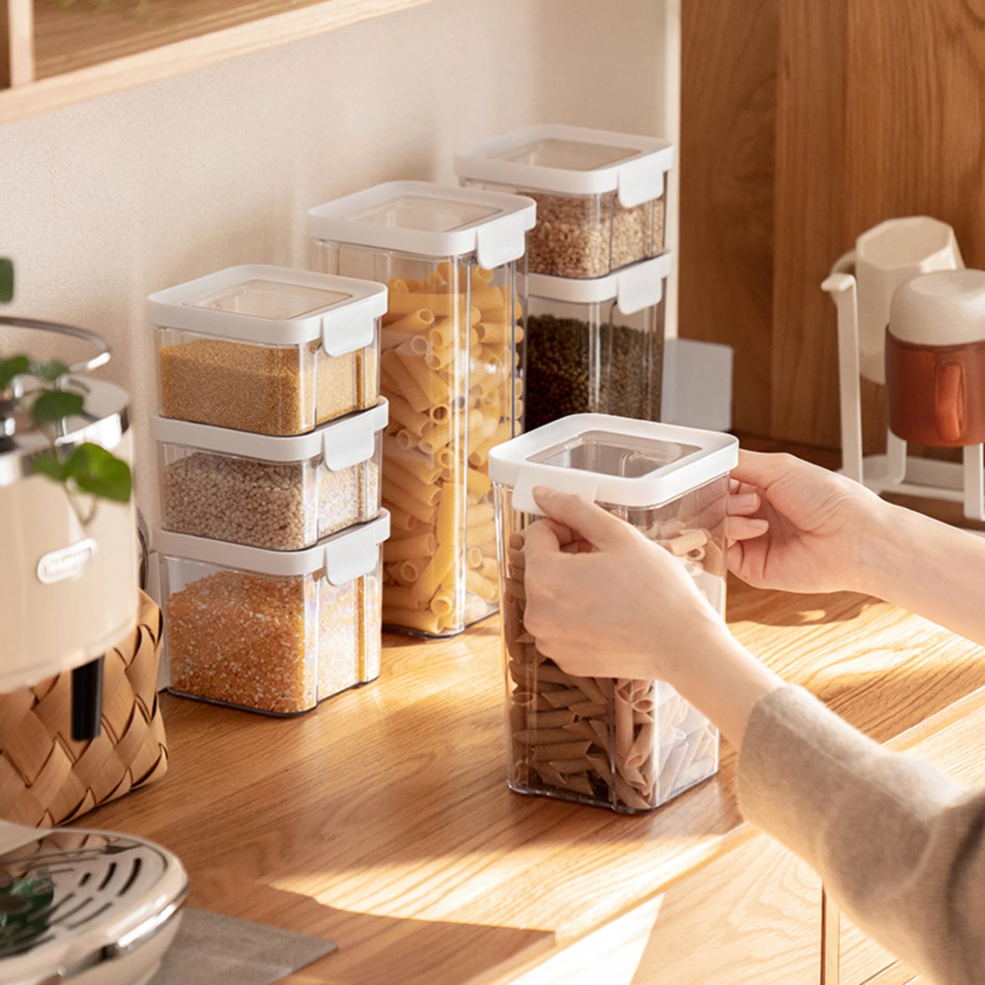 ZenLife Glen Square Airtight Container, 700ml, 10.5x11x10cm