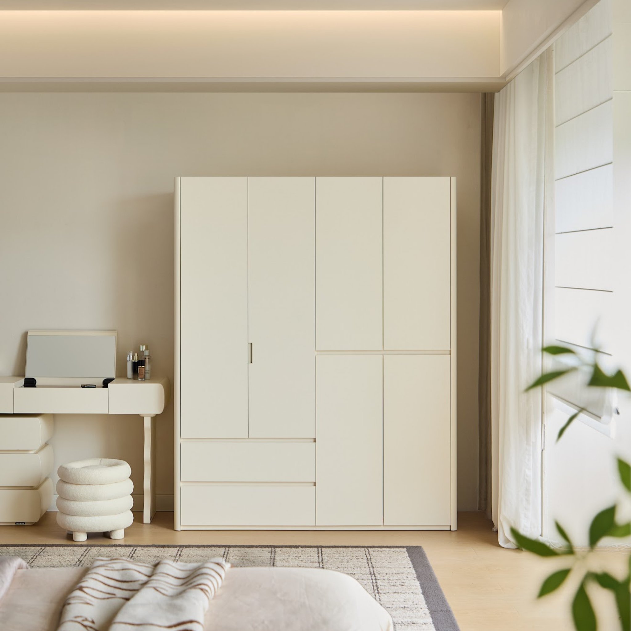 Linspire Serene 4-Door Wardrobe, W160cm
