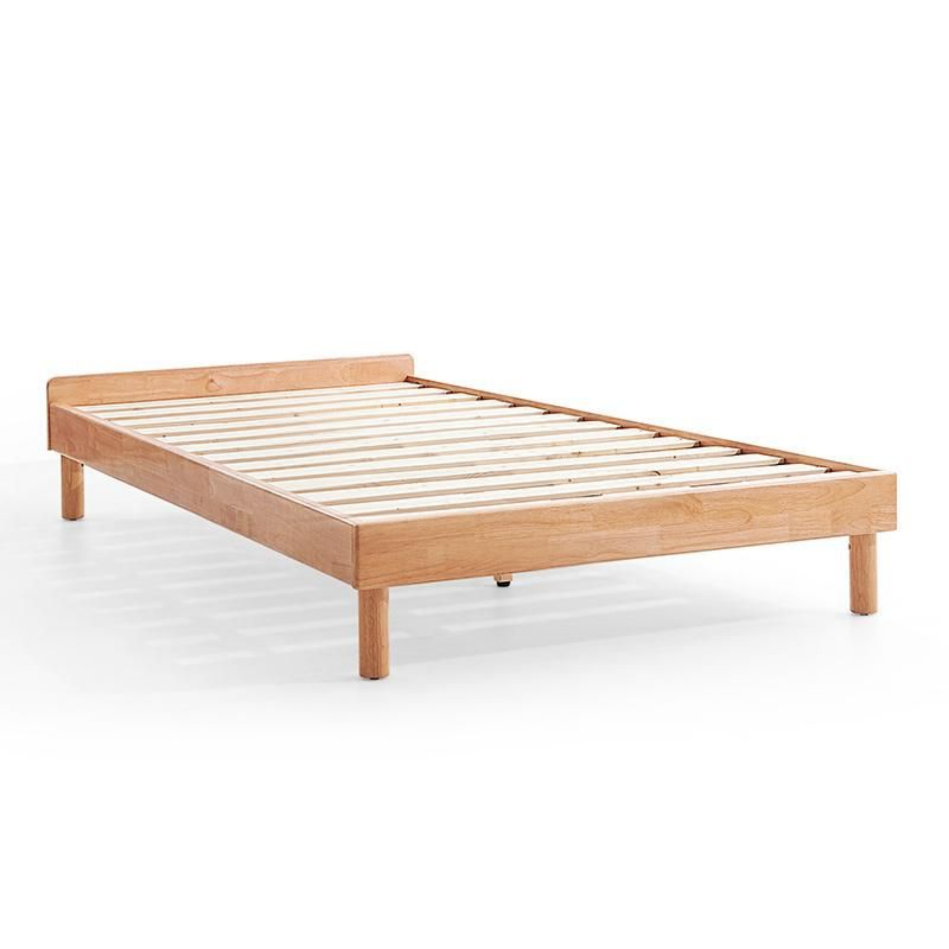 Linspire Elva Solid Wood Platform Bed, Natural Wood