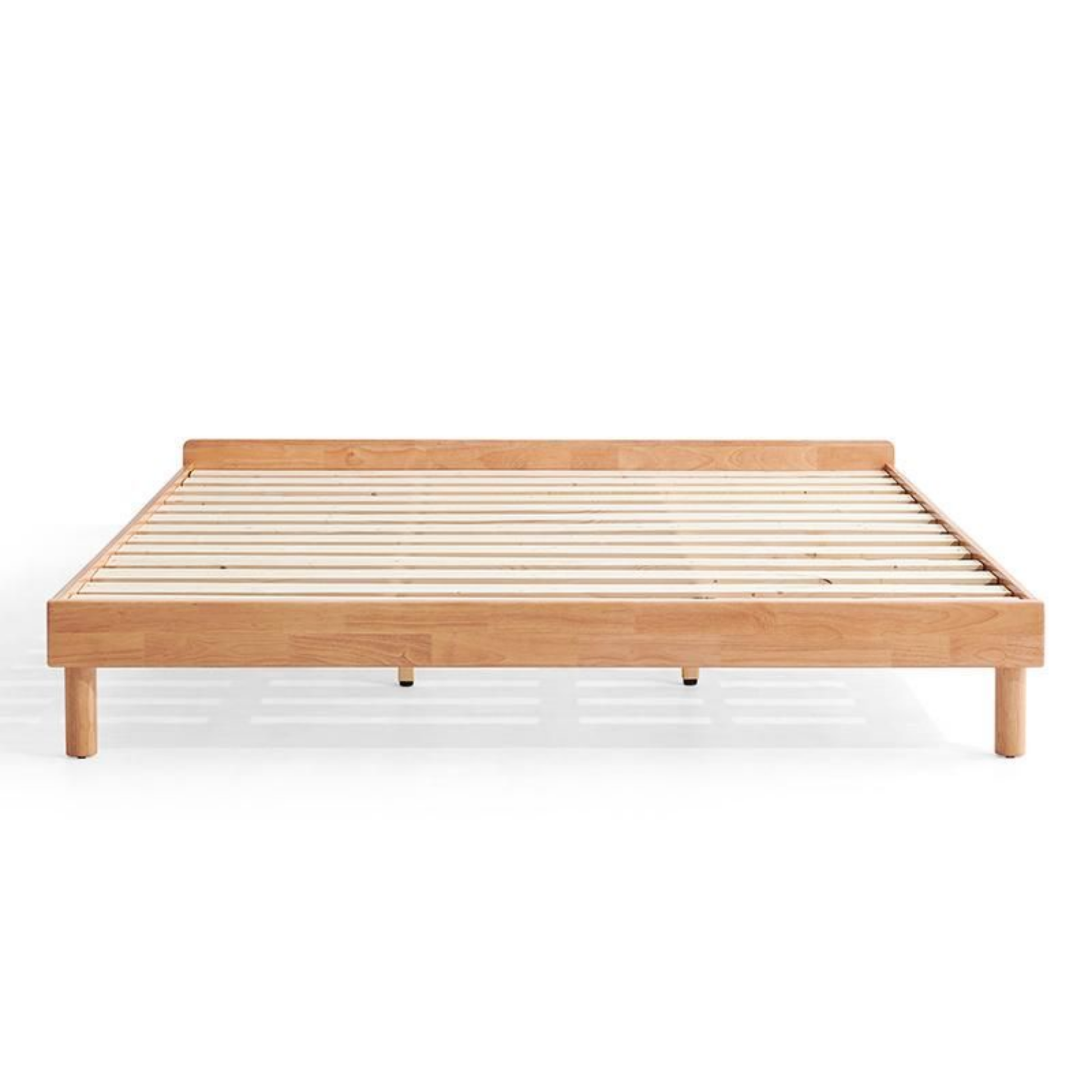 Linspire Elva Solid Wood Platform Bed, Natural Wood