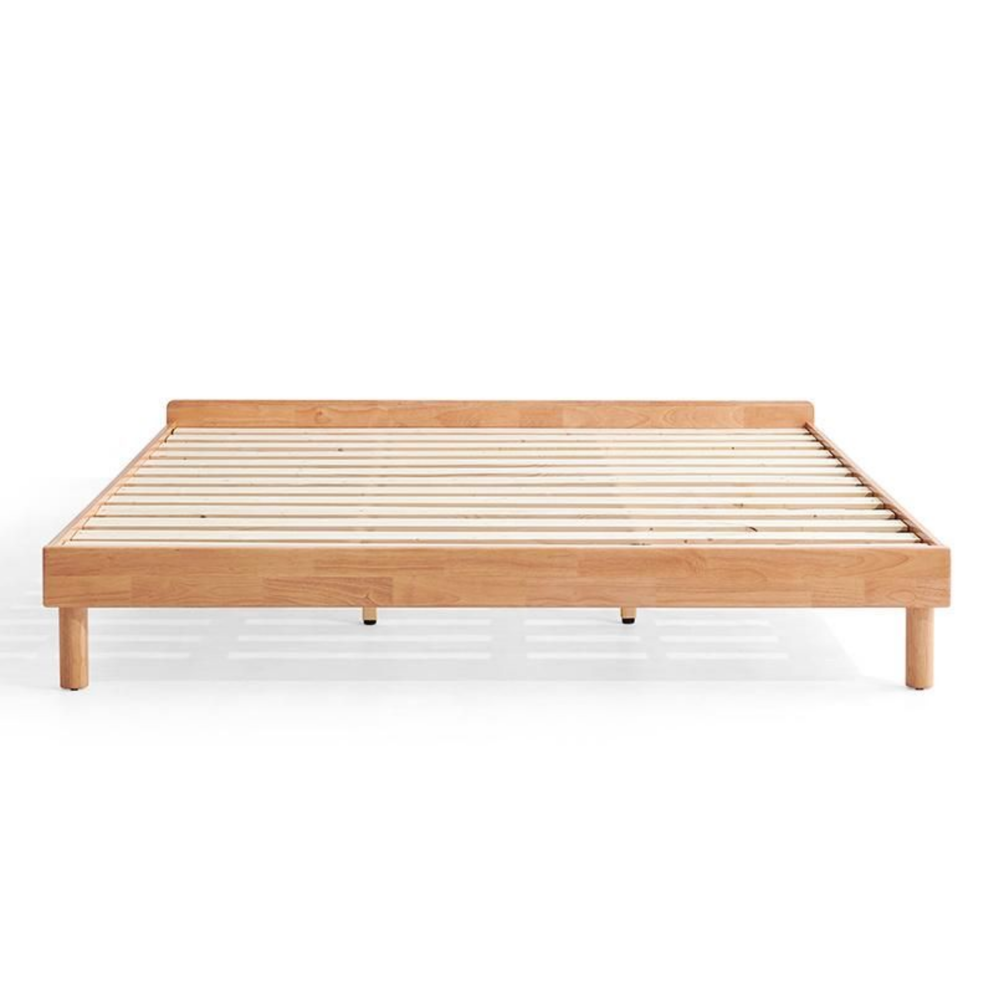 Linspire Elva Solid Wood Platform Bed, Natural Wood