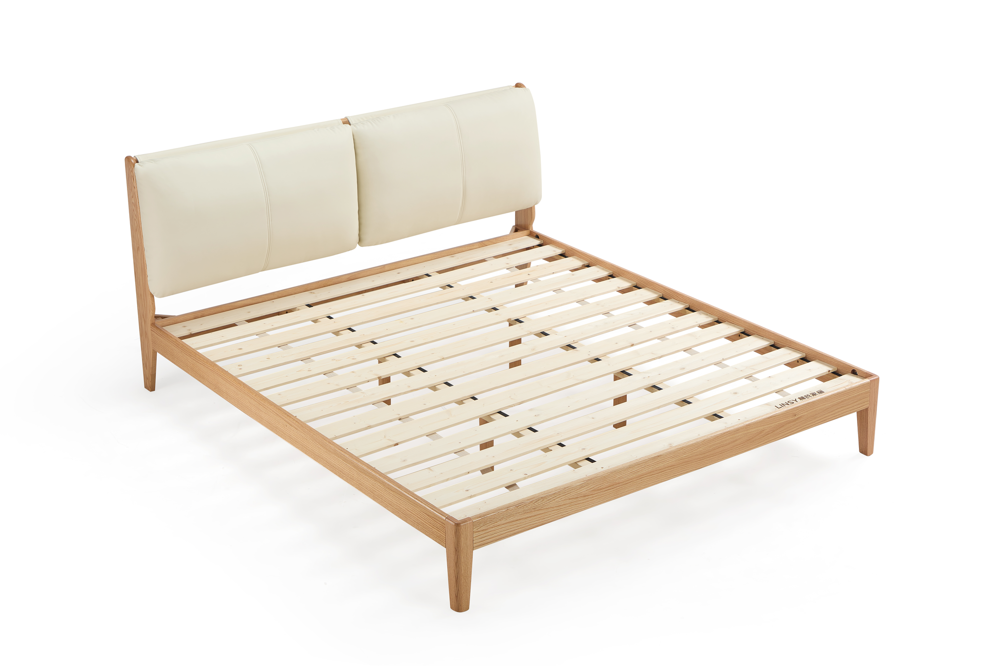 Linspire Fort Global Super King Solid Wood Upholstered Bed