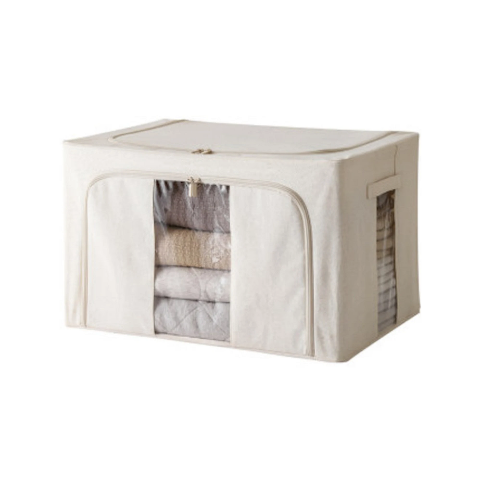 ZenLife Ridge Linen Storage Box, 66L, Foldable