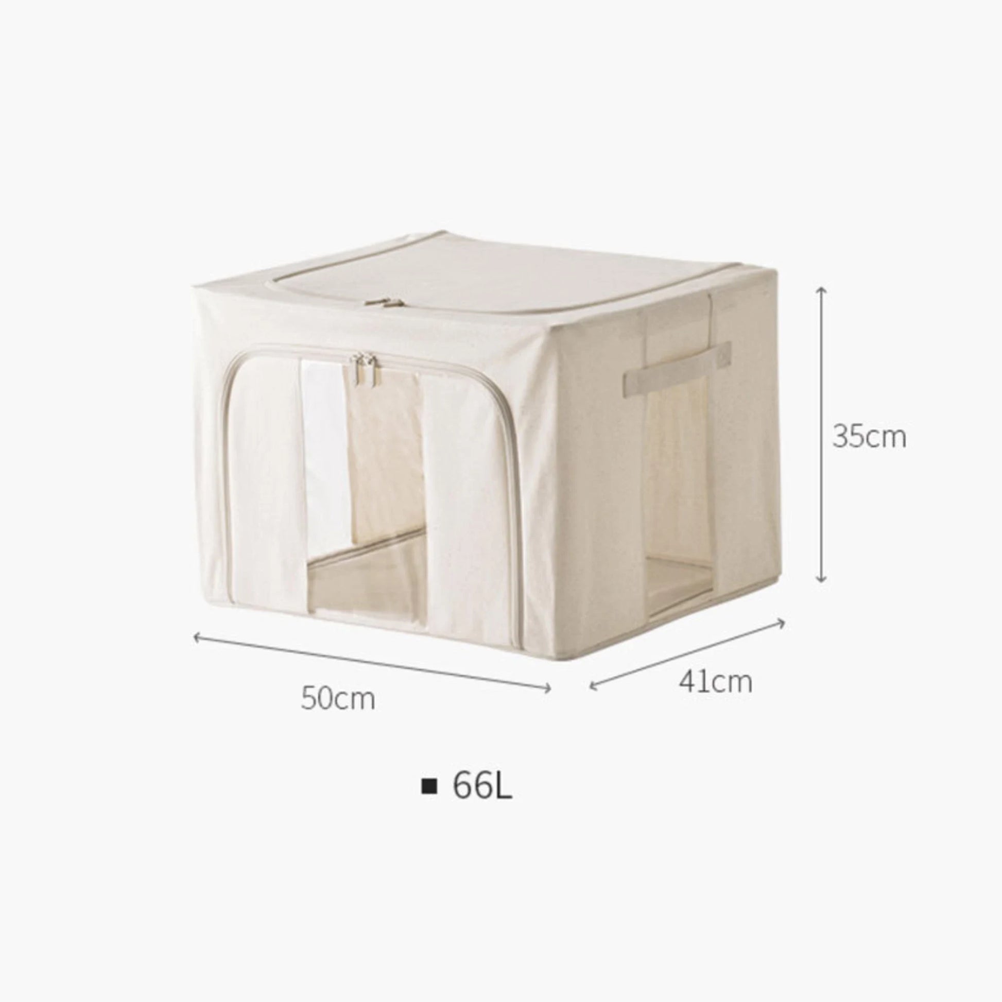 ZenLife Ridge Linen Storage Box, 66L, Foldable