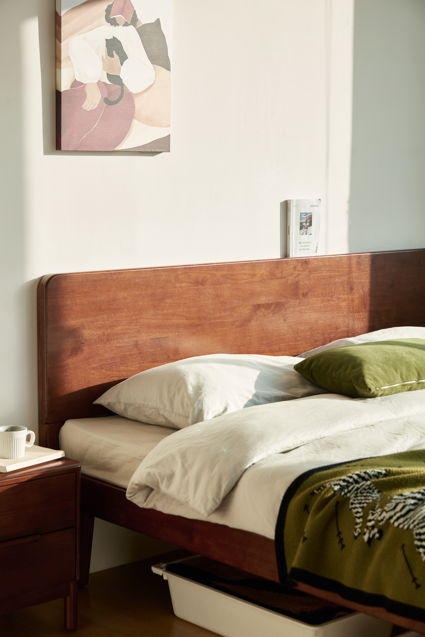 Linspire Kael Global Super King Solid Wood Standard Bed Frame