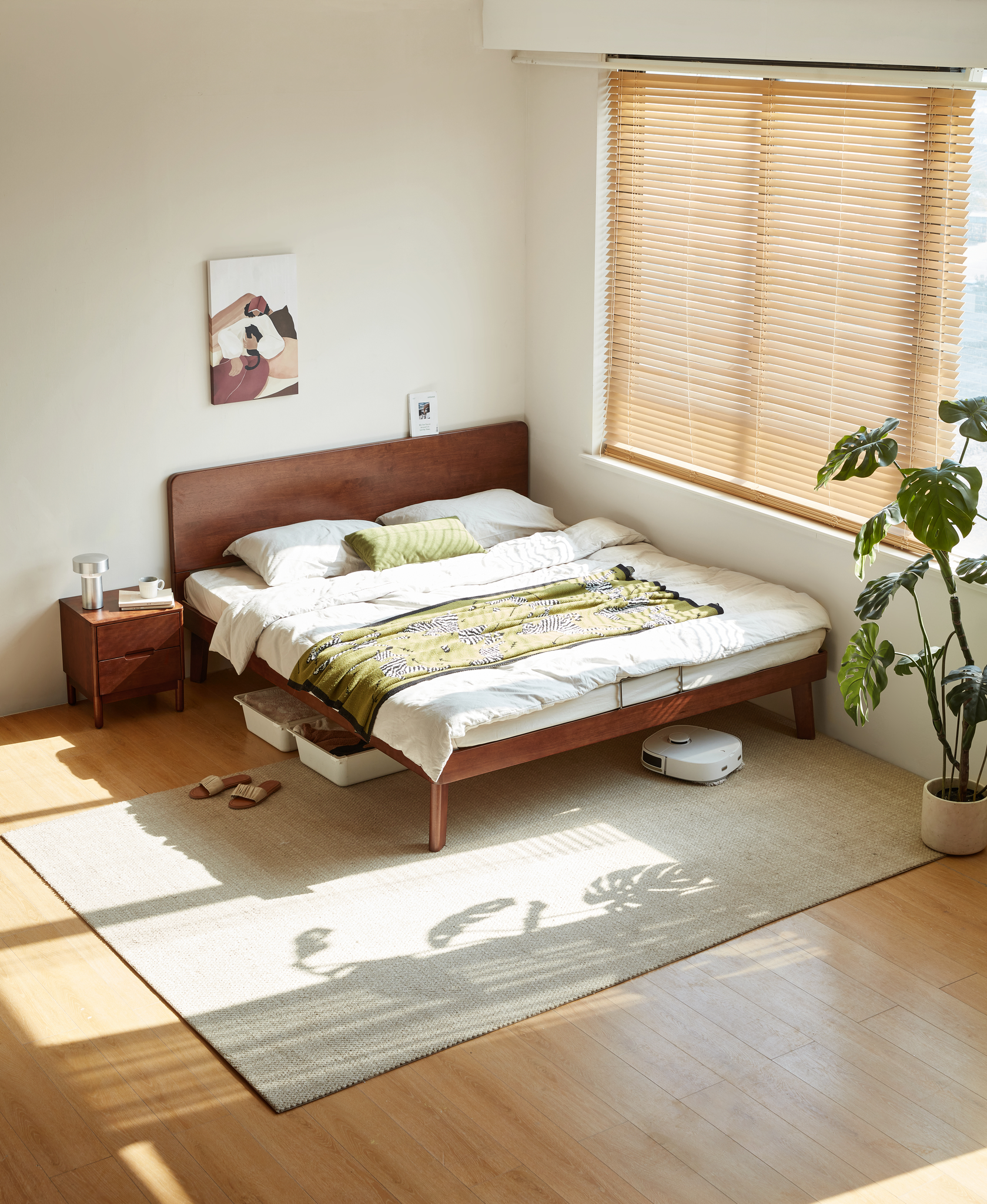 Linspire Kael Global Super King Solid Wood Standard Bed Frame