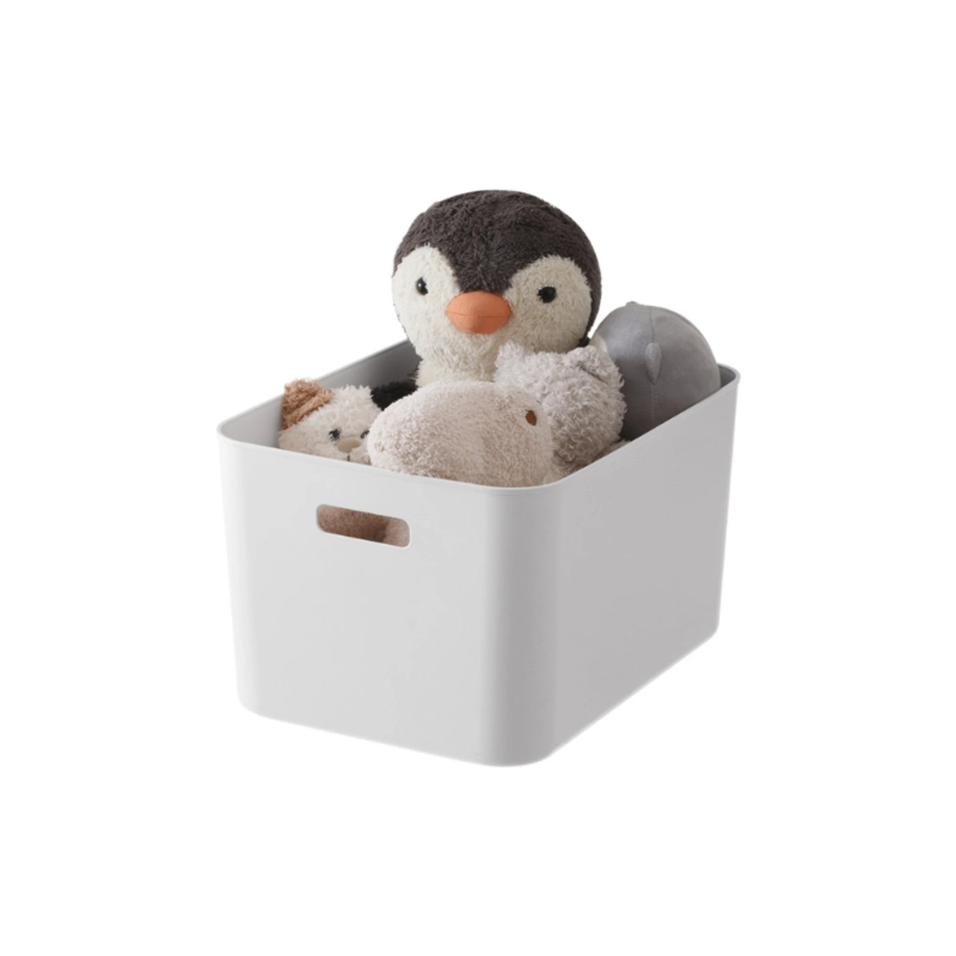 Zenlife Ridge Storage Basket With Handle, White