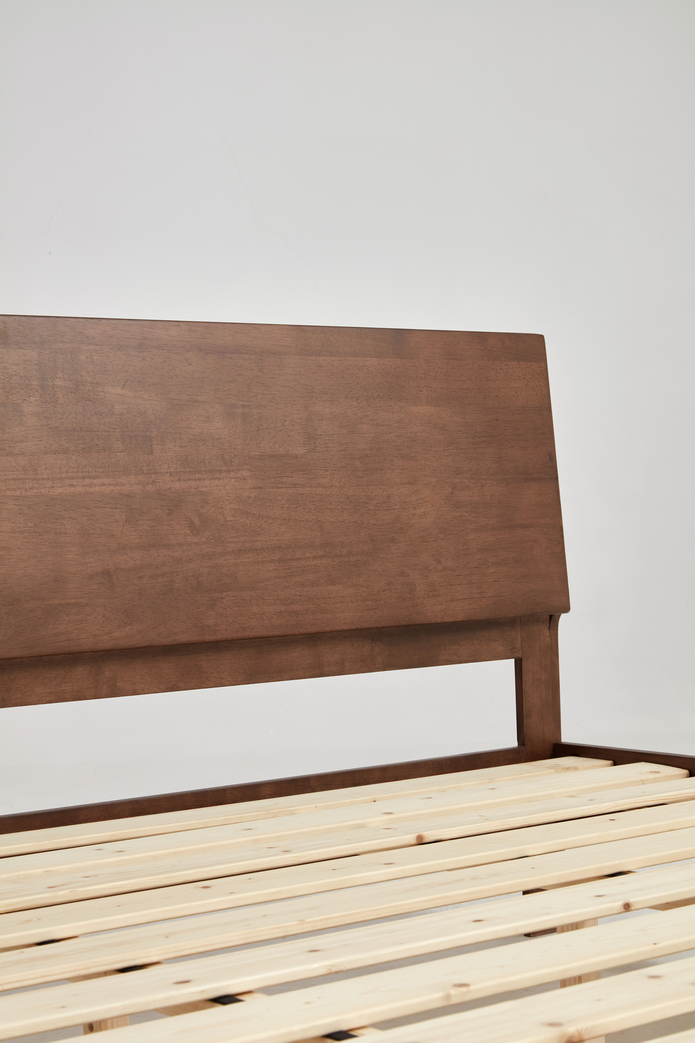 Linspire Atlas Solid Wood Standard Bed Frame, Dark Wood