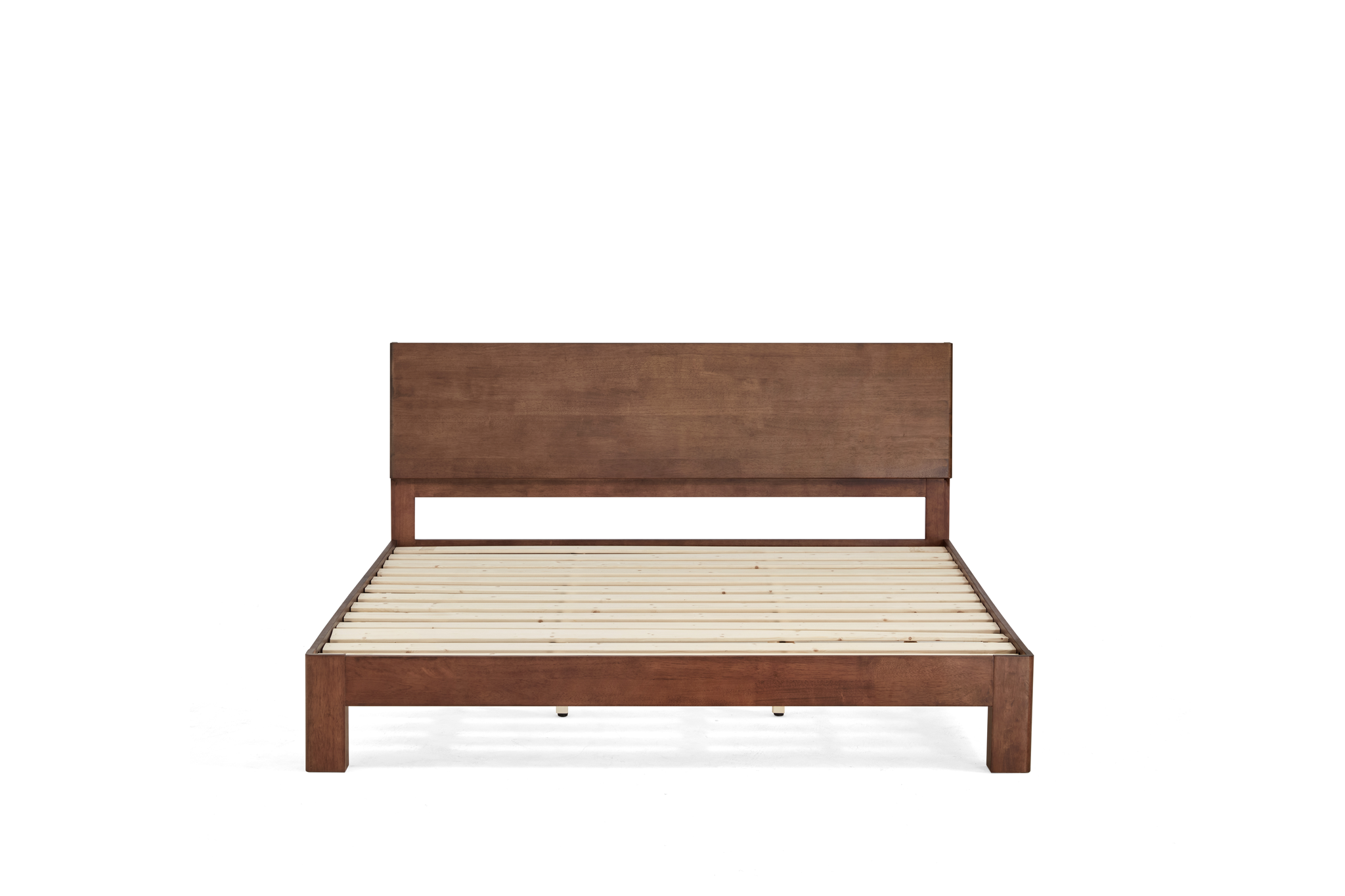 Linspire Atlas Solid Wood Standard Bed Frame, Dark Wood
