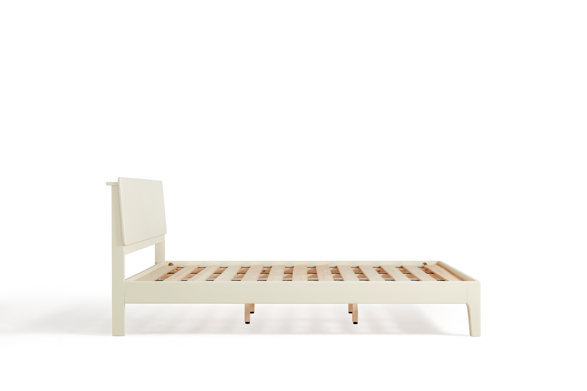 Linspire Luna Solid Wood Standard Bed Frame, White