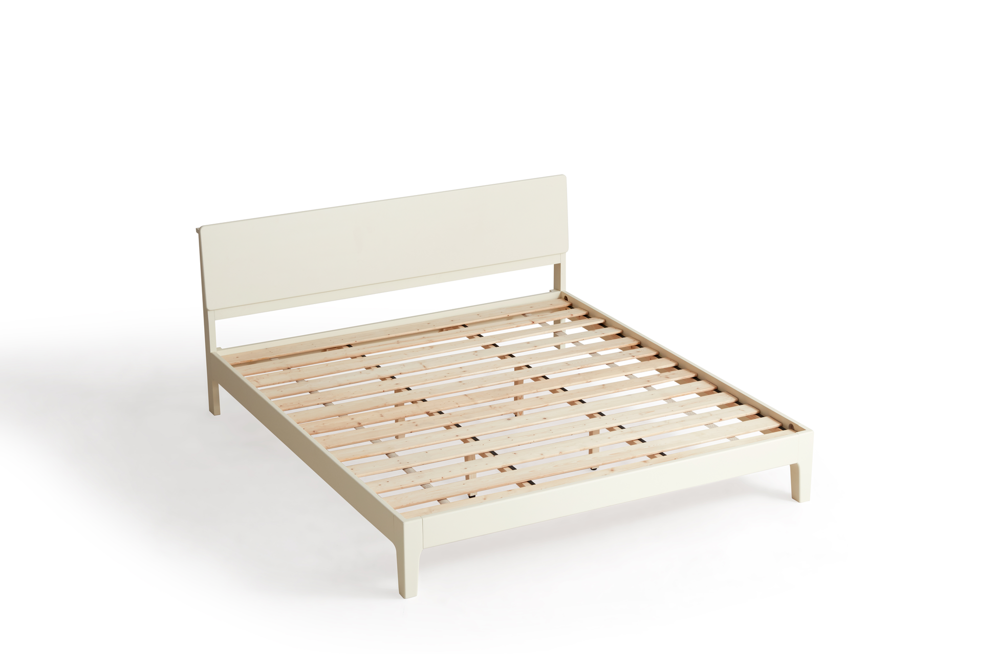 Linspire Luna Solid Wood Standard Bed Frame, White