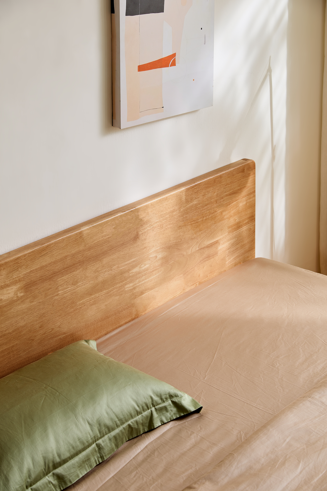 Linspire Yumi Global Super King Solid Wood Bed Frame with Storage Drawer