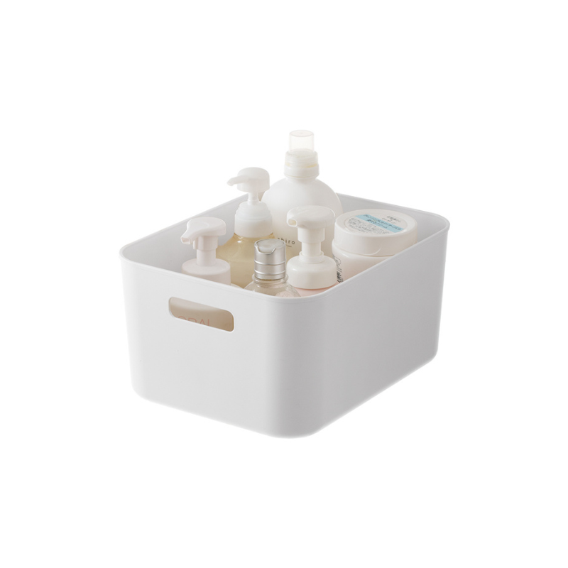 Zenlife Ridge Storage Basket With Handle, White