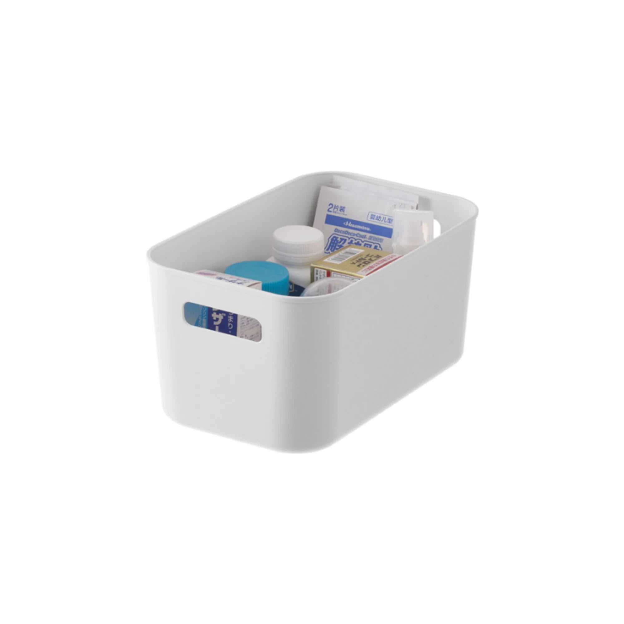 Zenlife Ridge Storage Basket With Handle, White