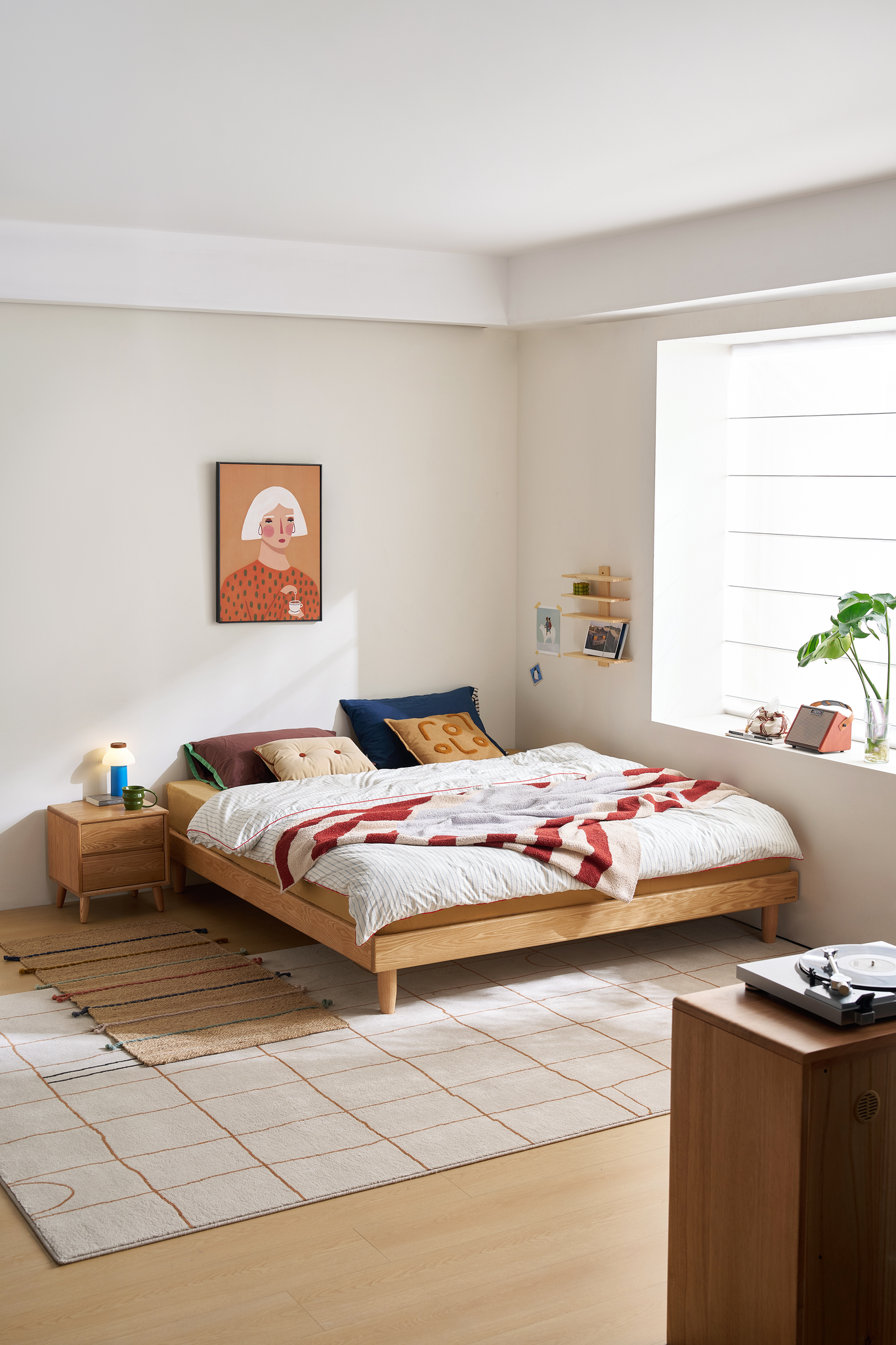 Linspire Aspen Global Queen Solid Wood Standard Bed Base