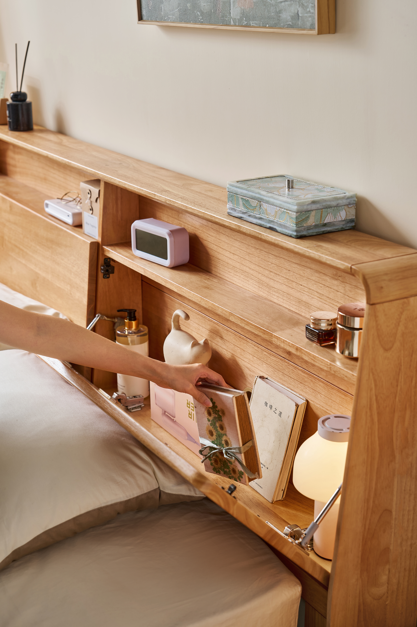 Linspire Aspen Global Double Solid Wood Standard Bed Frame