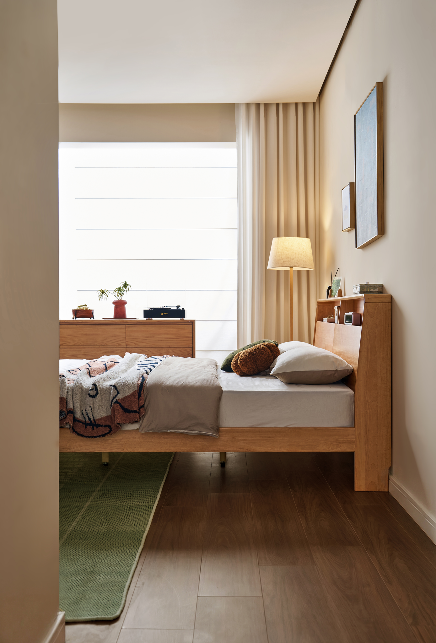 Linspire Aspen Global Double Solid Wood Standard Bed Frame