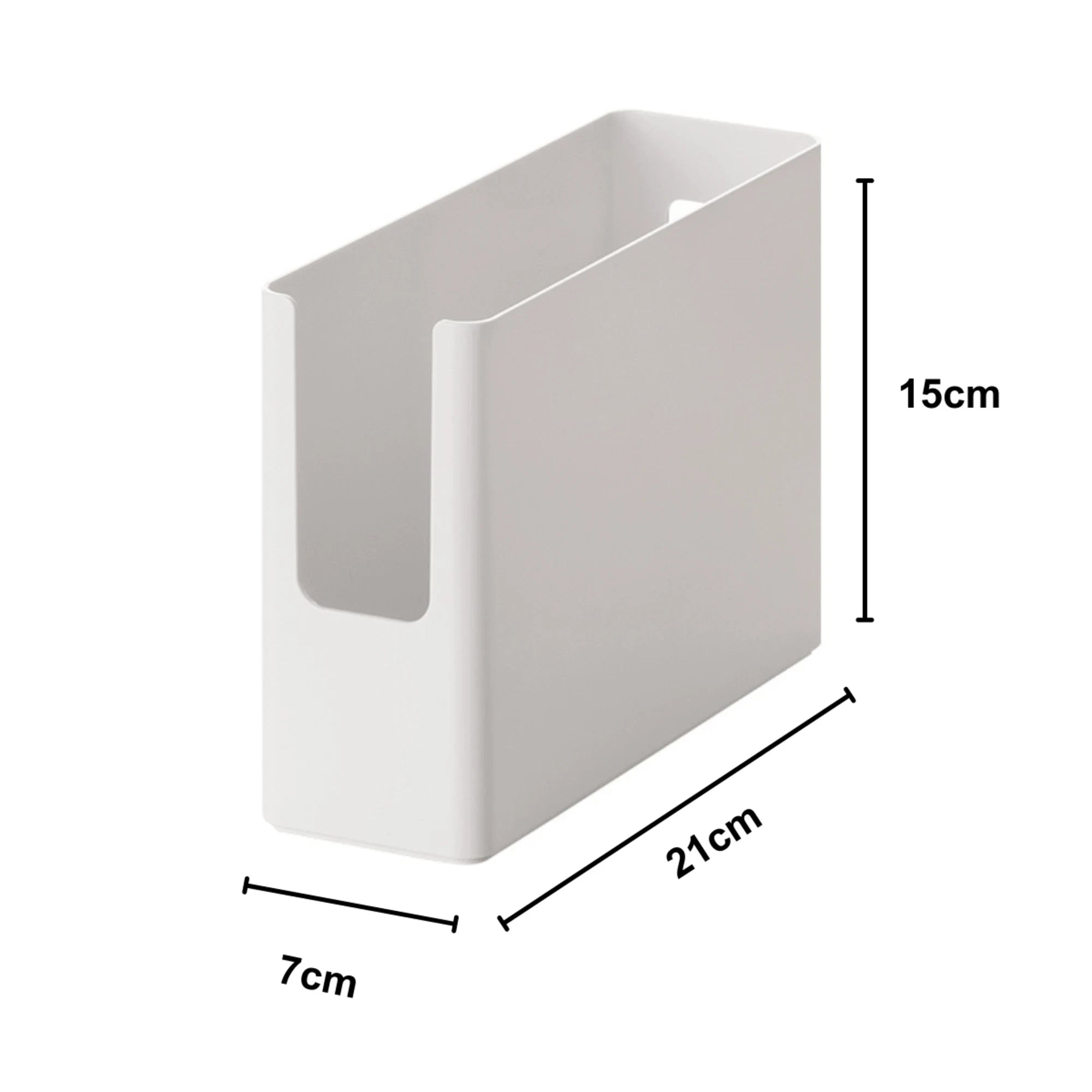 Zenlife Ridge Storage Box, White