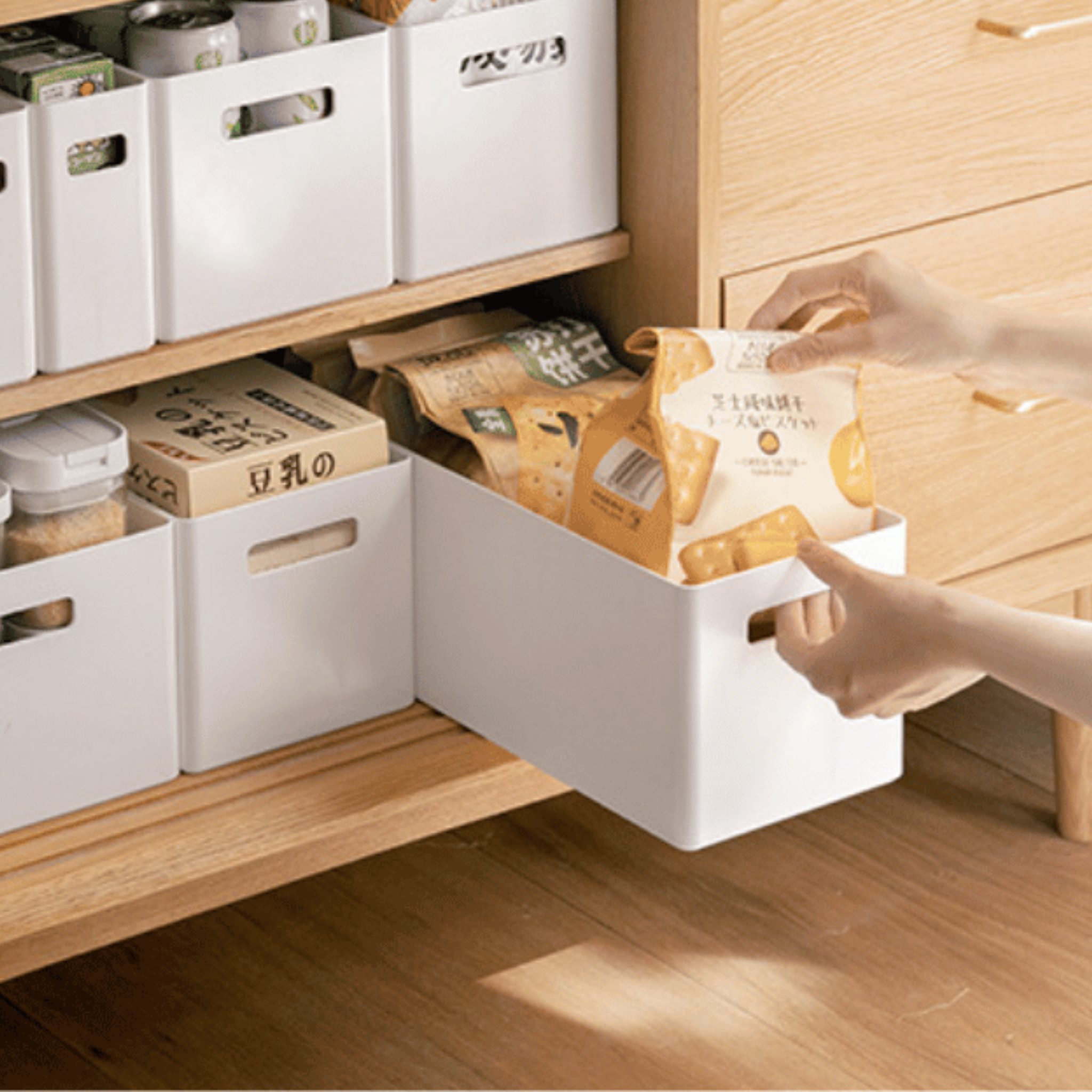 Zenlife Ridge Storage Box, White