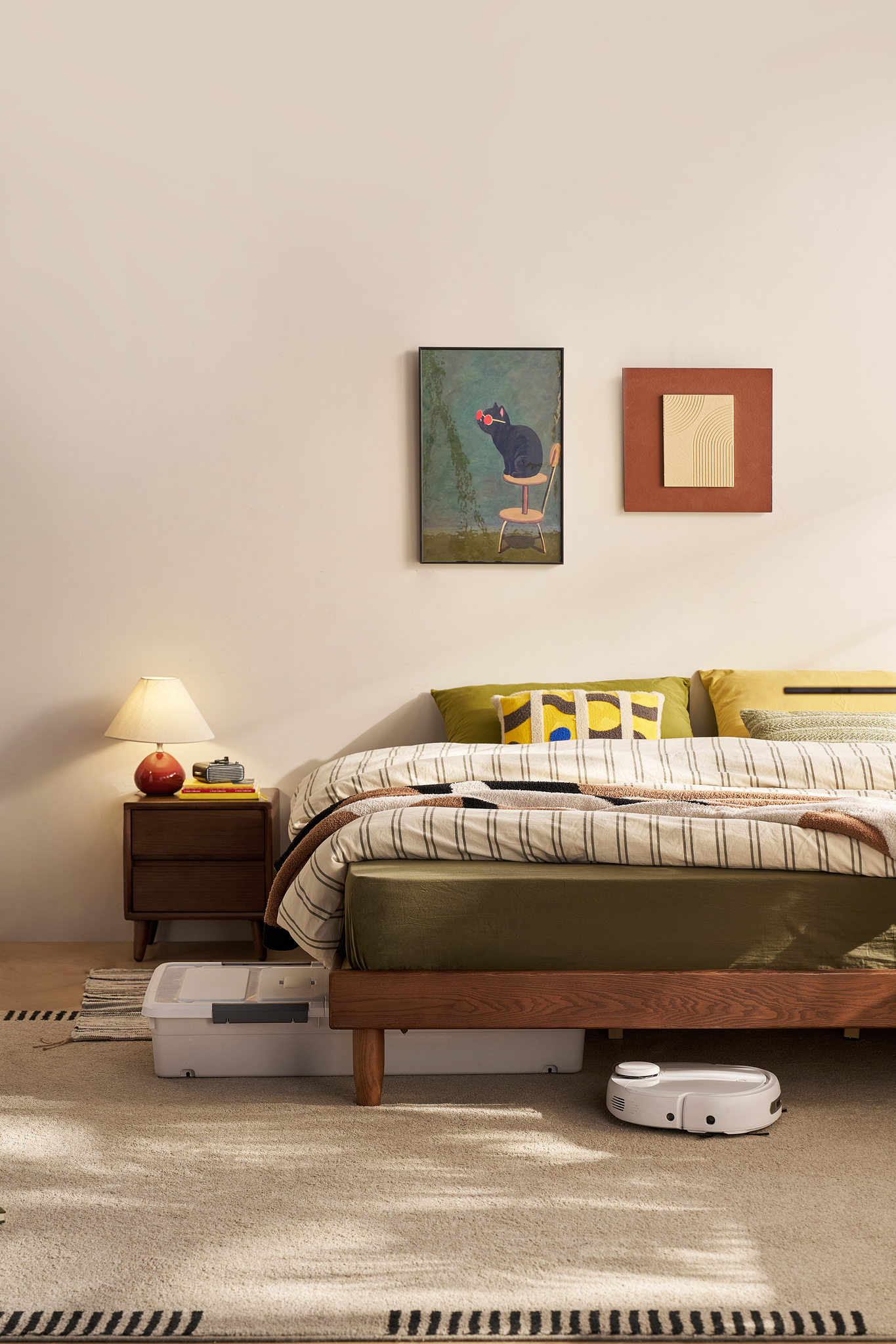 Linspire Aspen Global Double Solid Wood Standard Bed Base