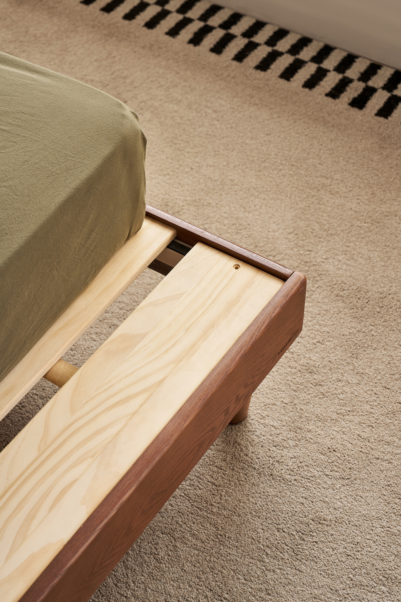 Linspire Aspen Global Double Solid Wood Standard Bed Base