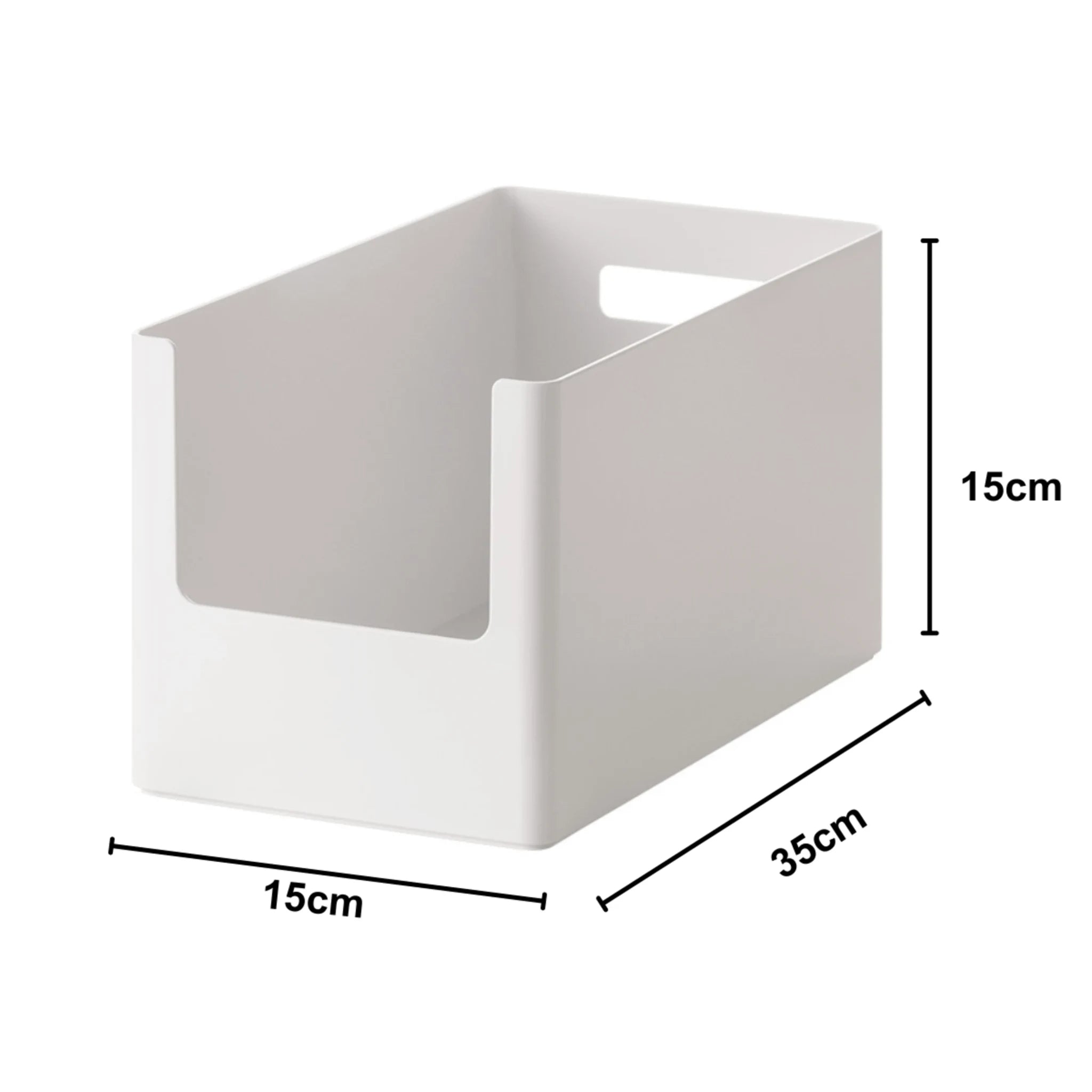 Zenlife Ridge Storage Box, White