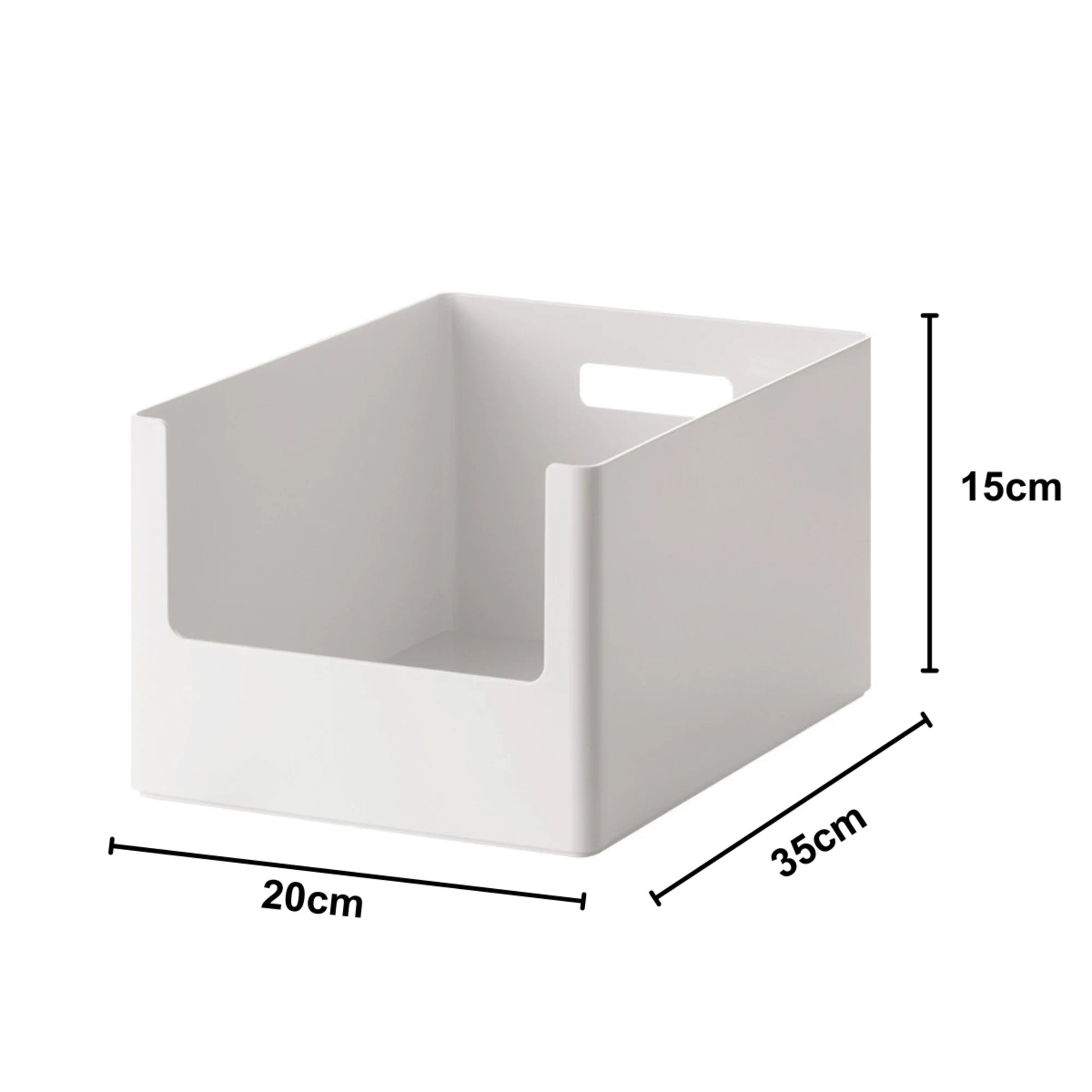 Zenlife Ridge Storage Box, White