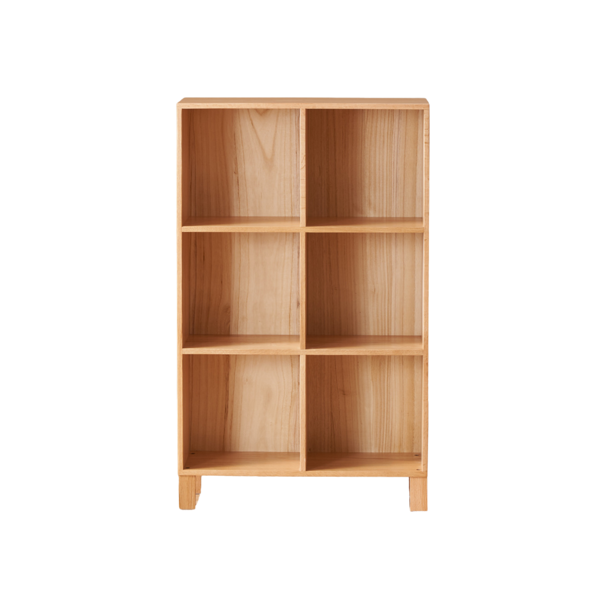 Solidwood Norway 6-Cube Open Bookcase, Oak