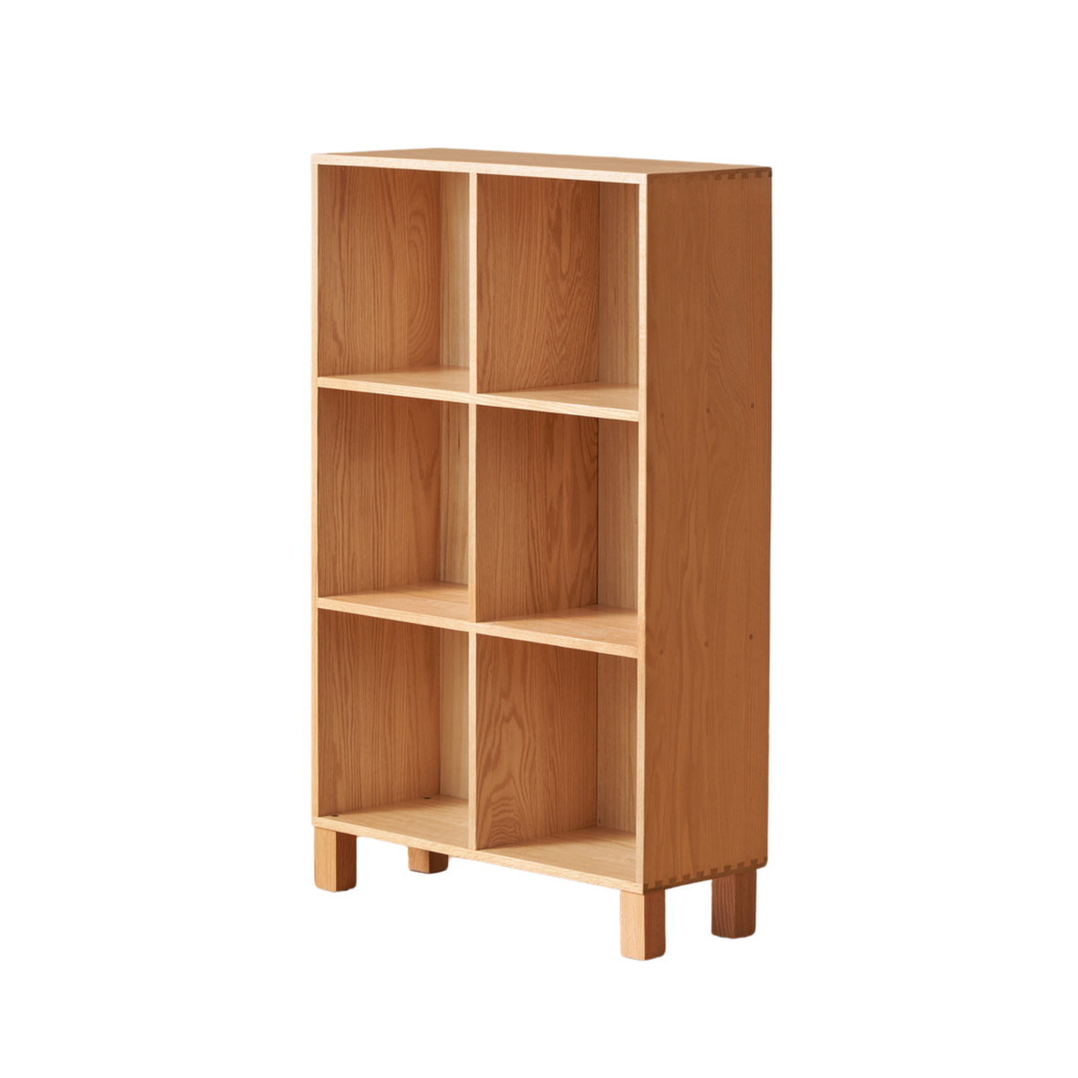 Solidwood Norway 6-Cube Open Bookcase, Oak