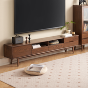 Solidwood Bailey Entertainment Unit, Walnut Oak, W200cm
