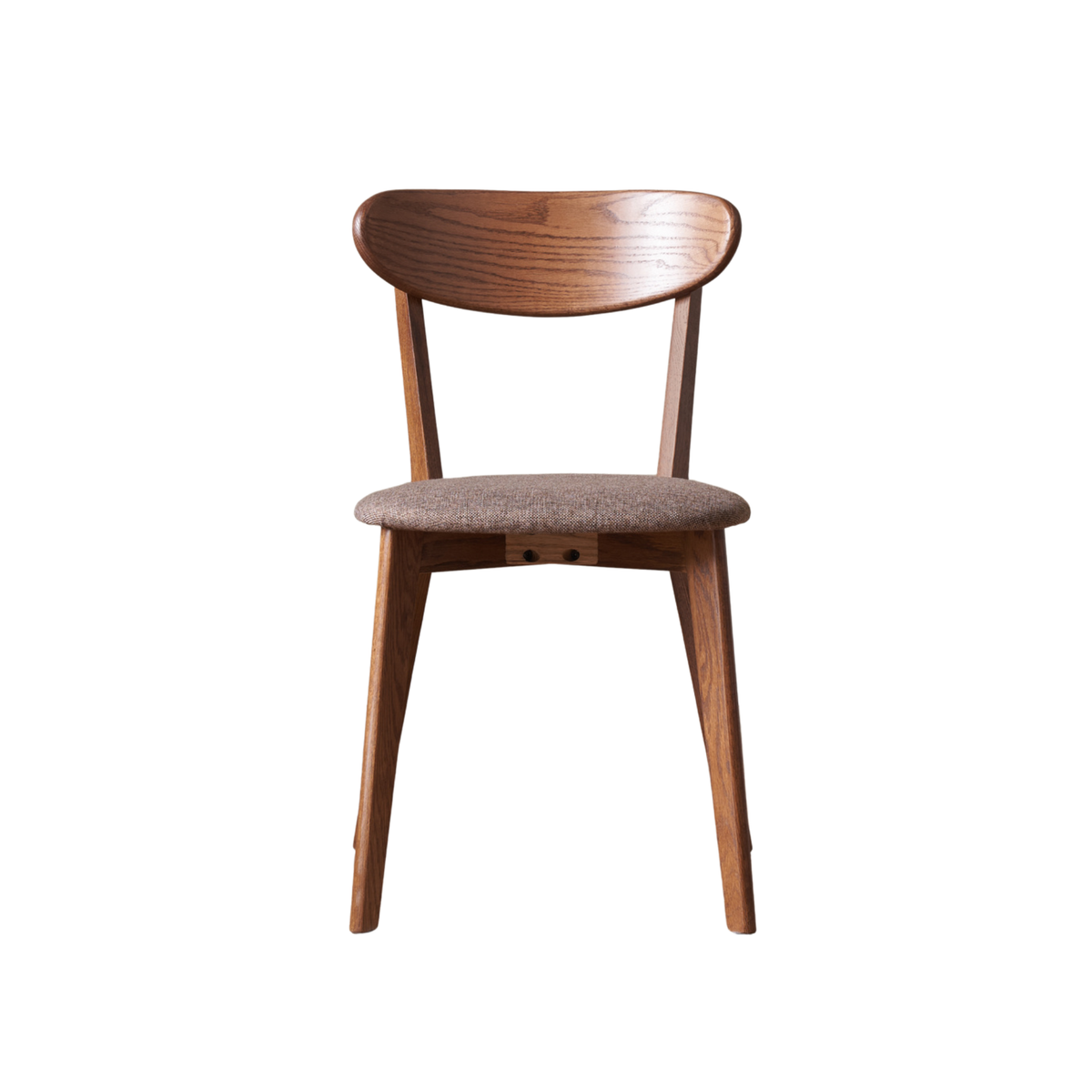 Solidwood Fuji Dining Chairs, Walnut Oak, Set of 4
