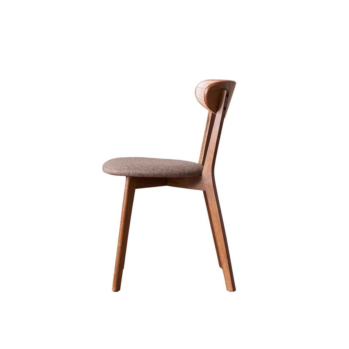 Solidwood Fuji Dining Chairs, Walnut Oak, Set of 4