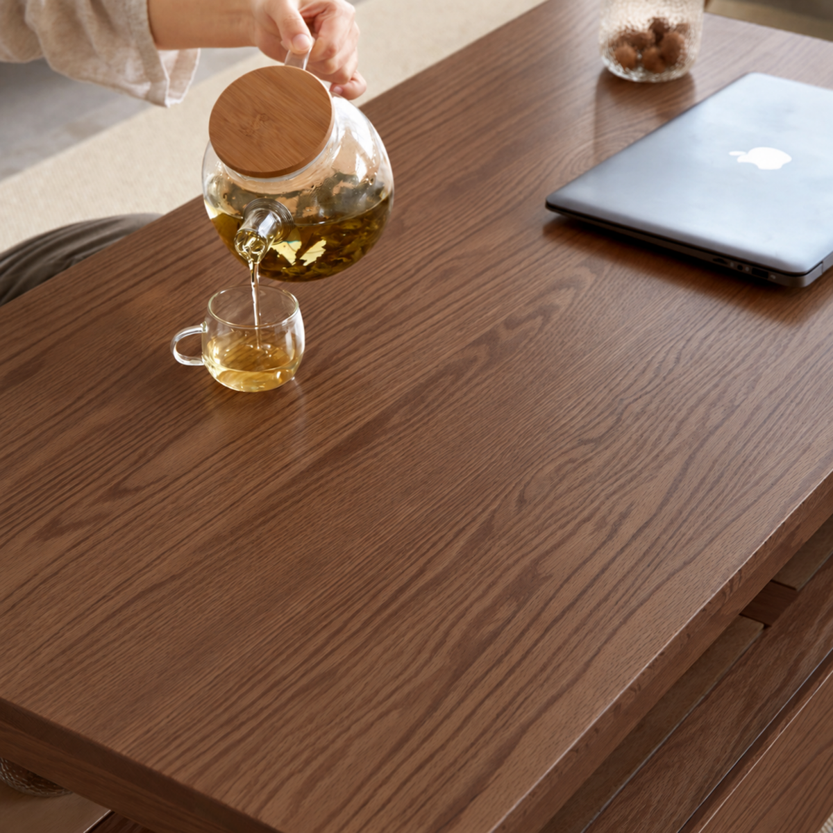 Solidwood Norway Coffee Table, Walnut Oak, W105cm