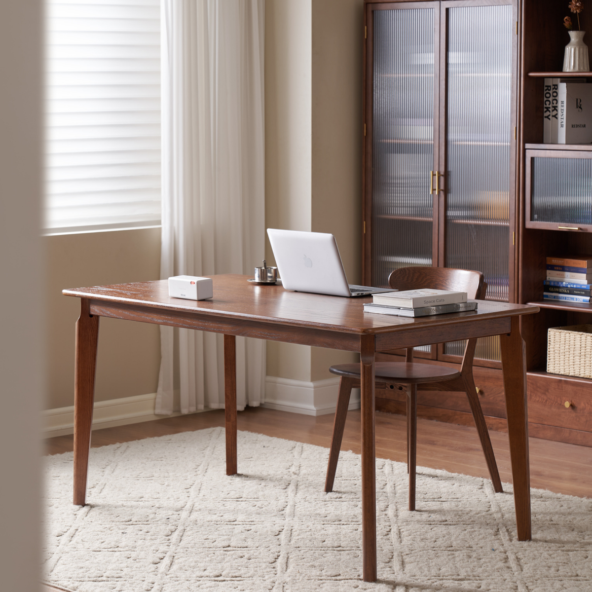 Solidwood Denmark Dining Table, Walnut Oak