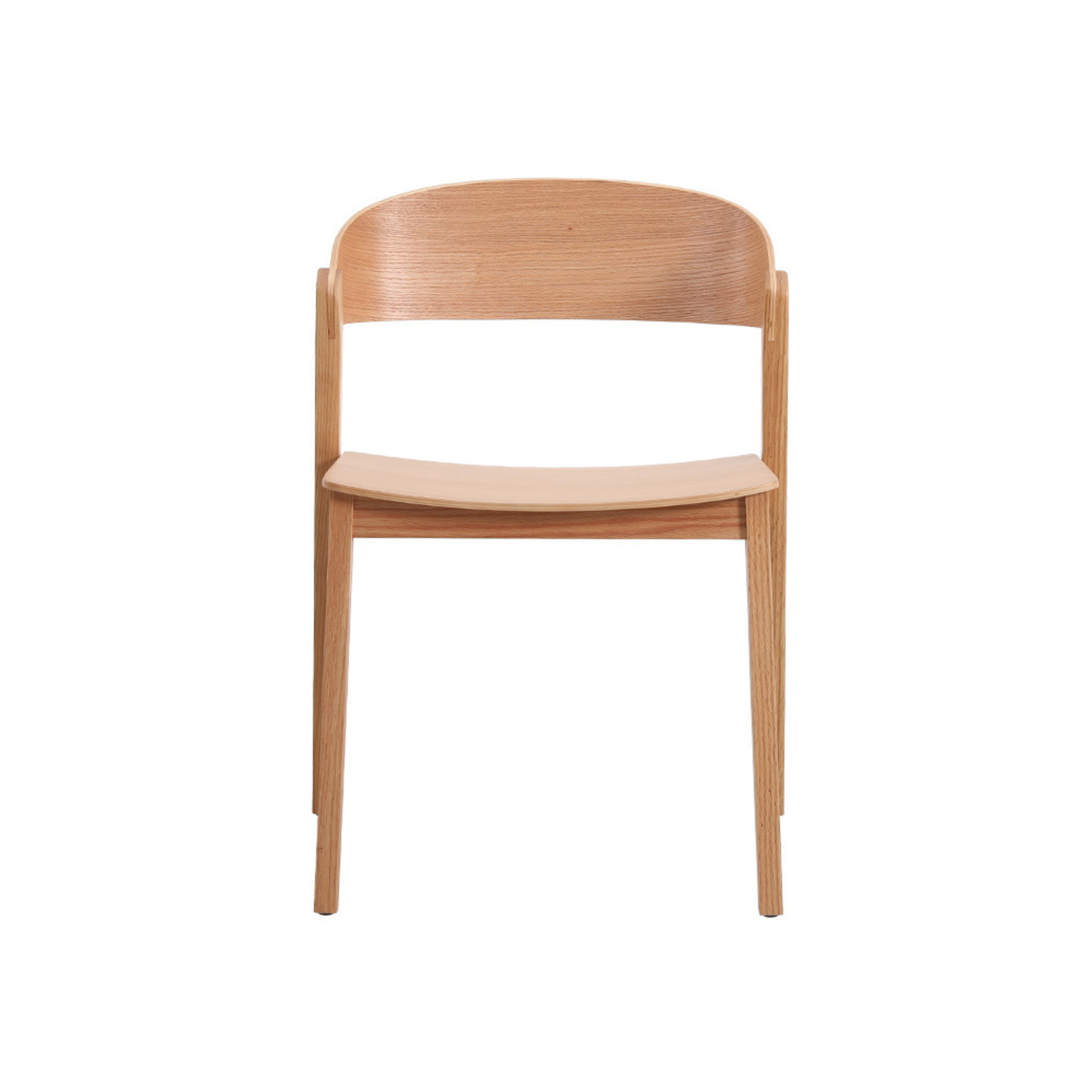 MODE Bowa Solid Wood Armless Dining Chair, Set of 2