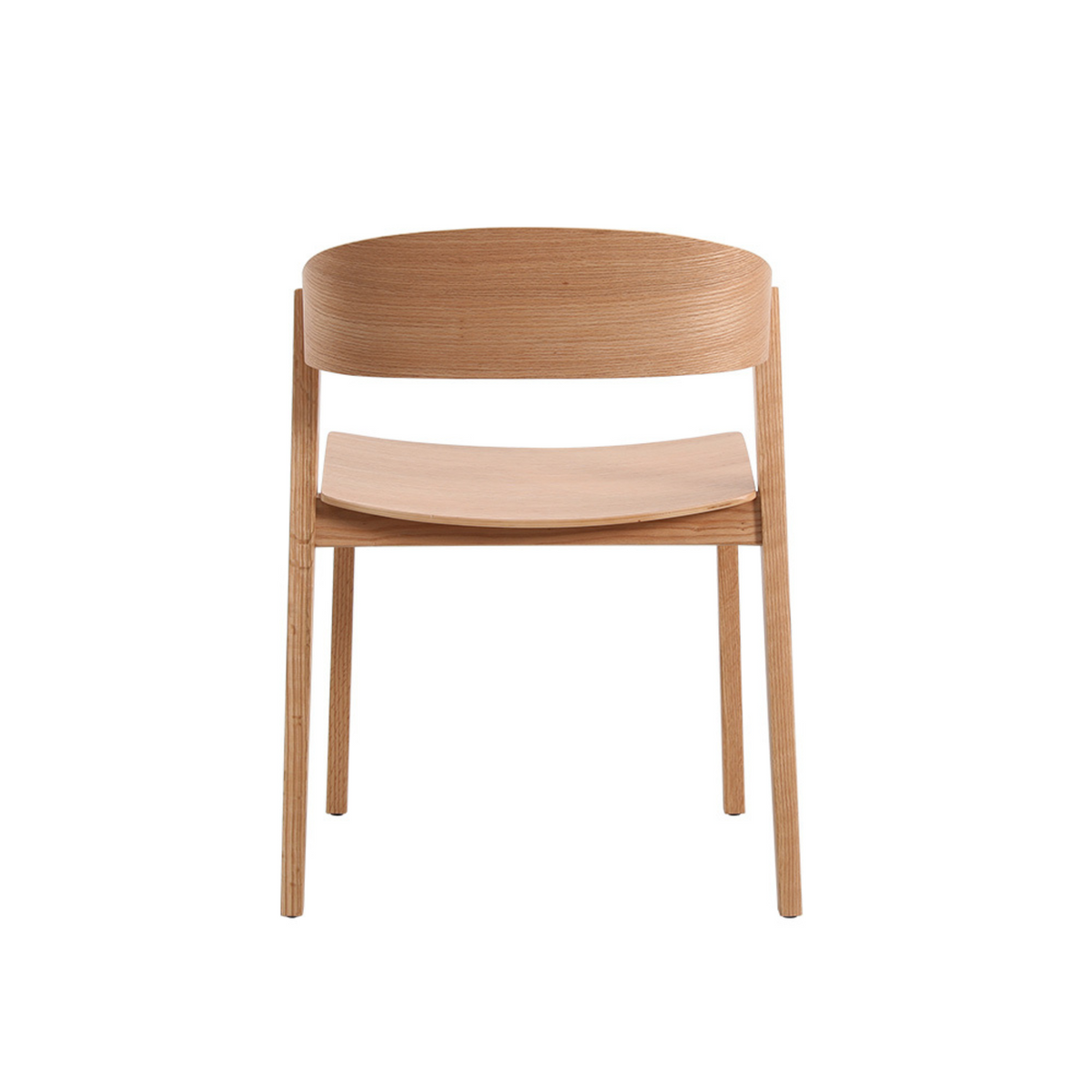 MODE Bowa Solid Wood Armless Dining Chair, Set of 2
