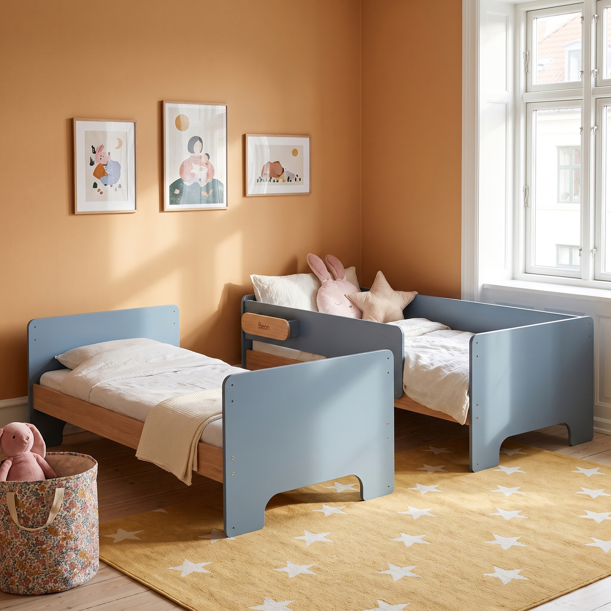 Boori Neat Kid NZ Single Bunk Bed, Blueberry and Almond