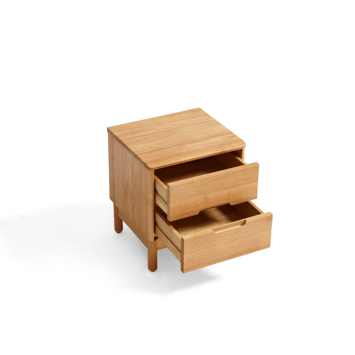 Linspire Yumi Solid Wood 2-Drawer Bedside Table