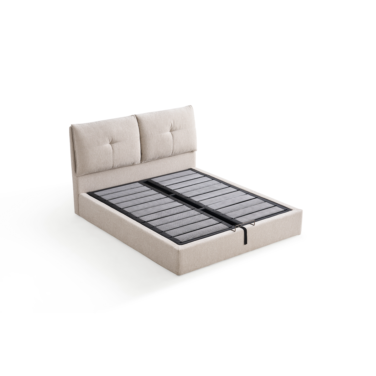 Linspire Nebula Lift-Up Storage Bed Frame, White