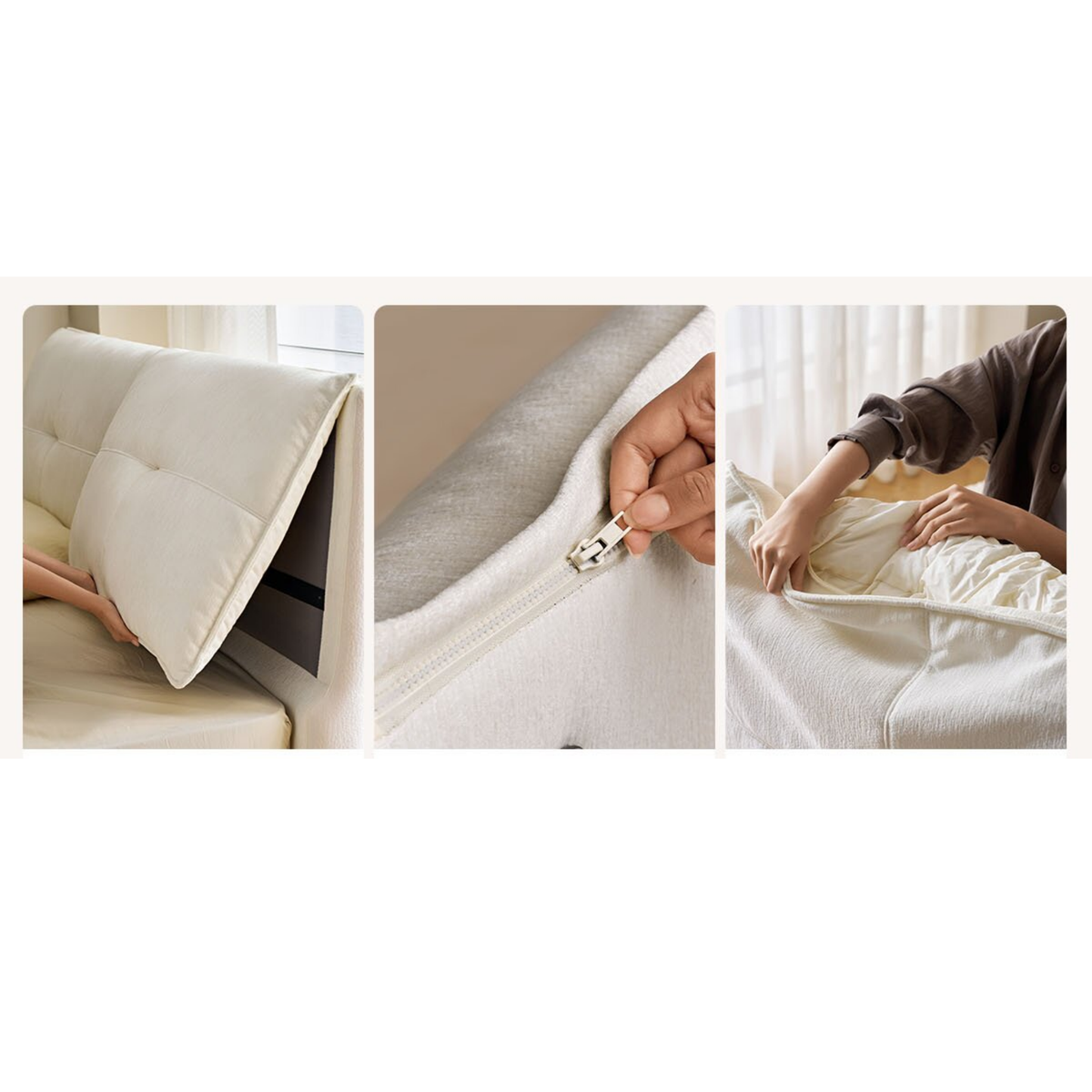 Linspire Nebula Lift-Up Storage Bed Frame, White