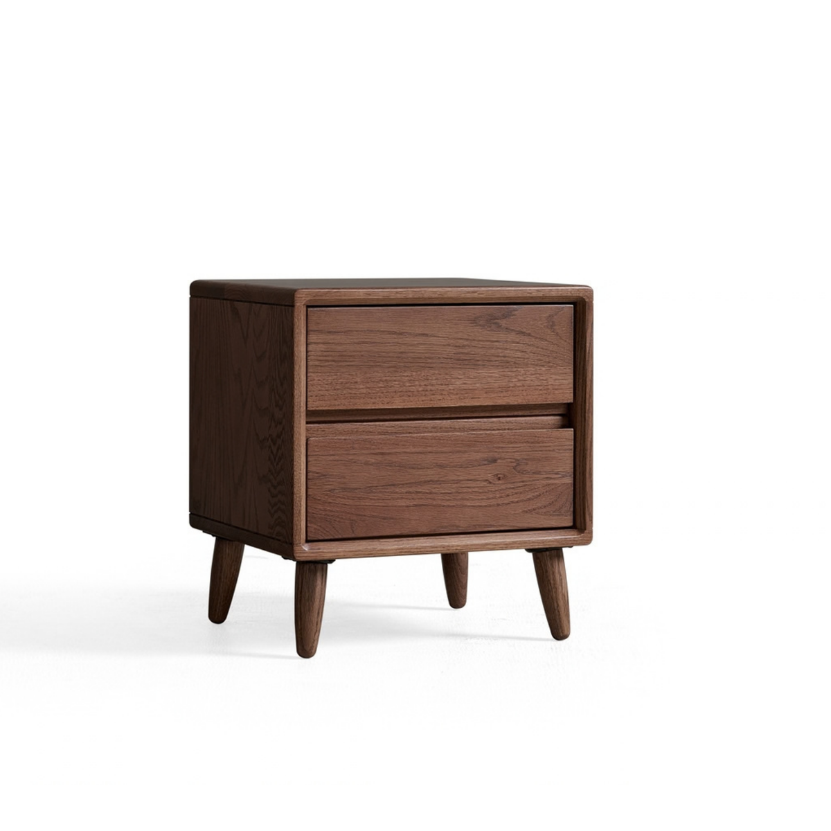 Linspire Aspen Solid Wood Bedside Table, W40cm, Dark Wood