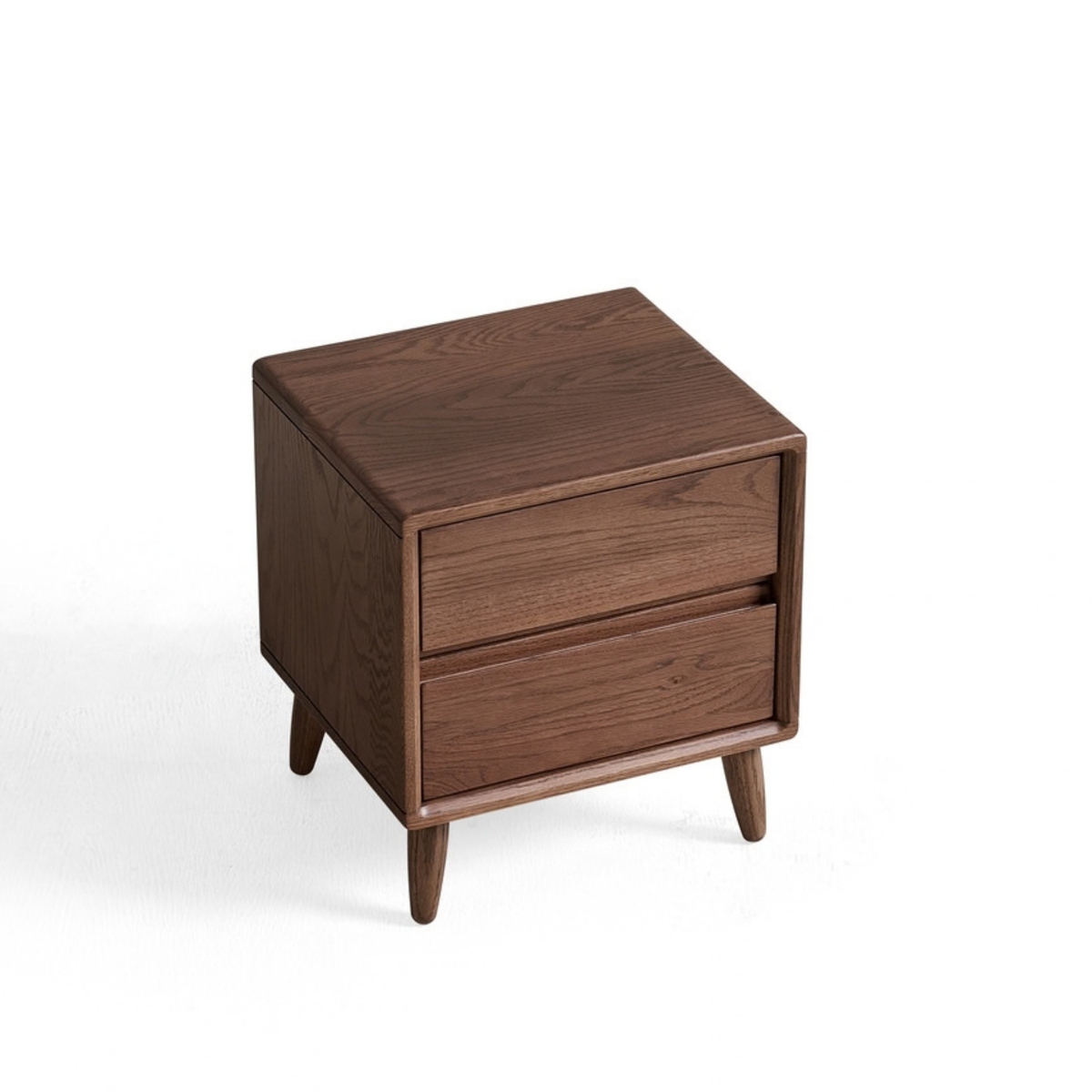 Linspire Aspen Solid Wood Bedside Table, W40cm, Dark Wood