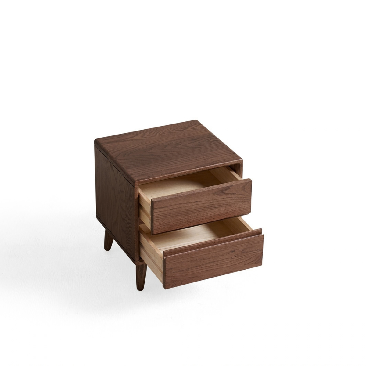Linspire Aspen Solid Wood Bedside Table, W40cm, Dark Wood