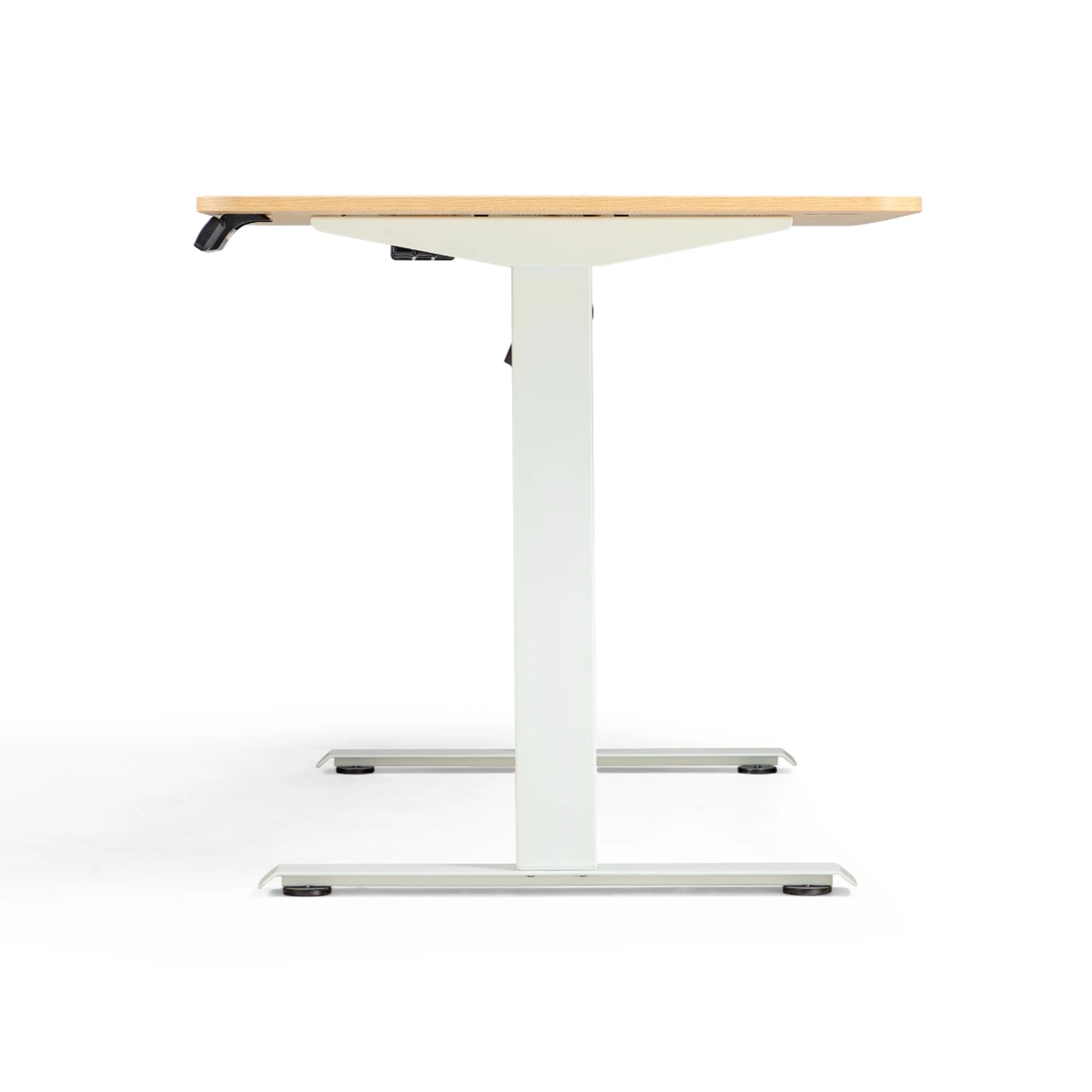 Linspire Ascend Electric Height Adjustable Standing Desk 140cm, Natural Wood & White